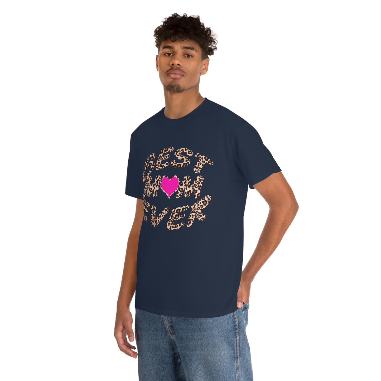 Best mom ever leopard print Tee