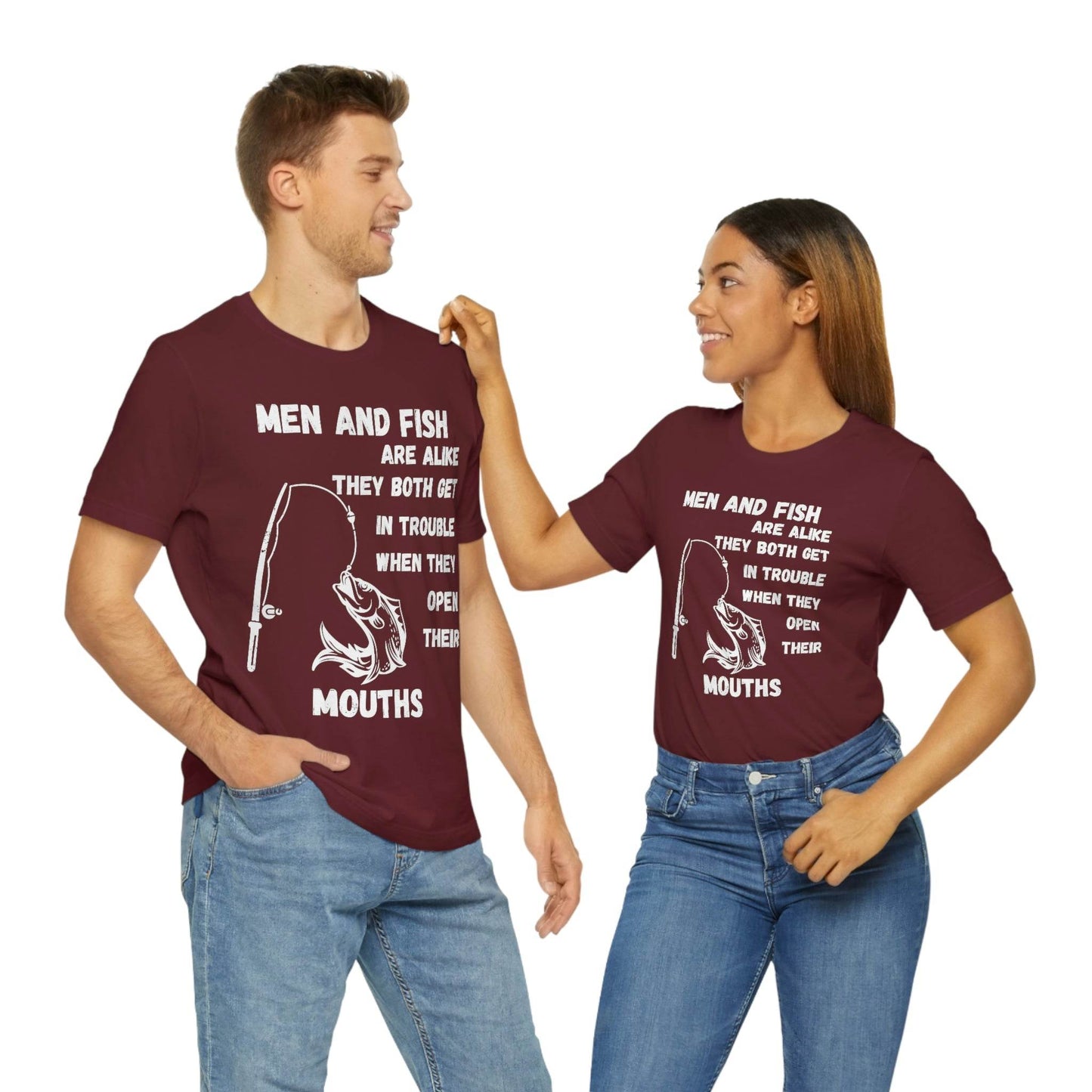 Men and Fish are Alike - Funny fishing shirt - Giftsmojo
