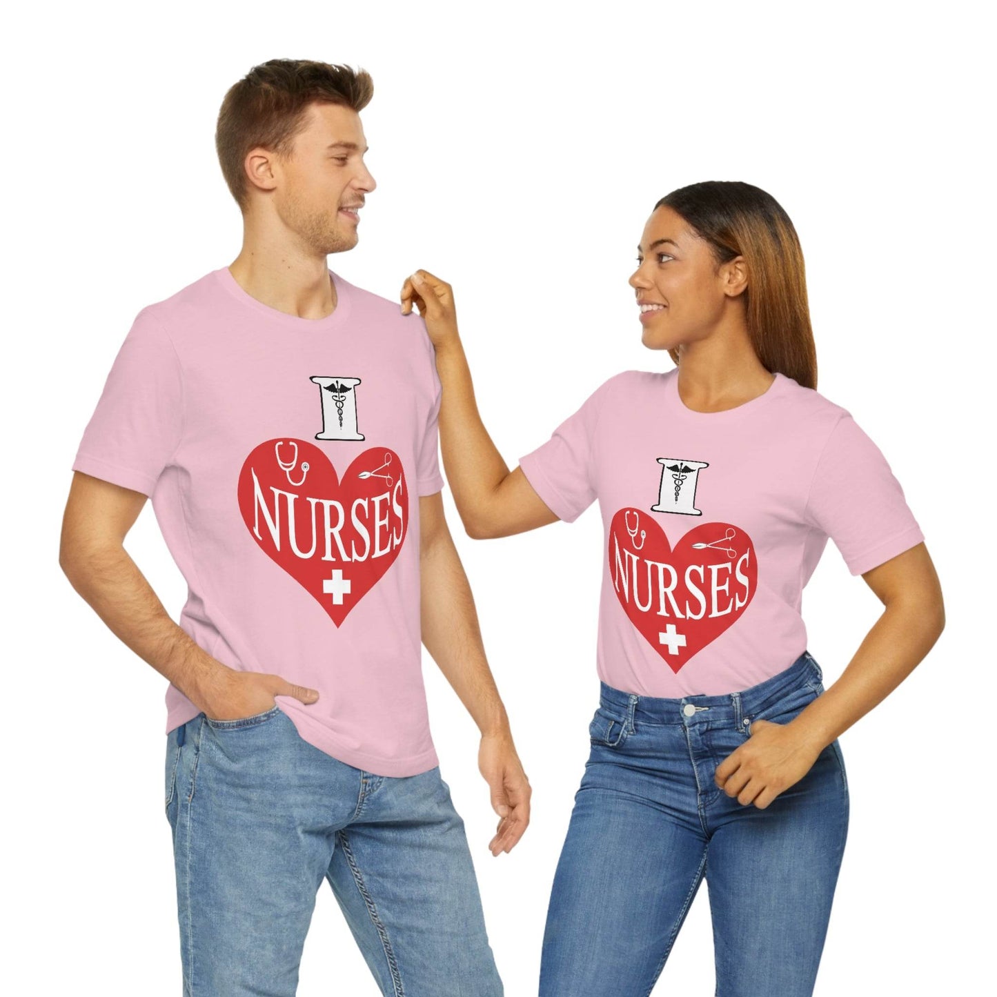 I love Nurses Tee - Giftsmojo