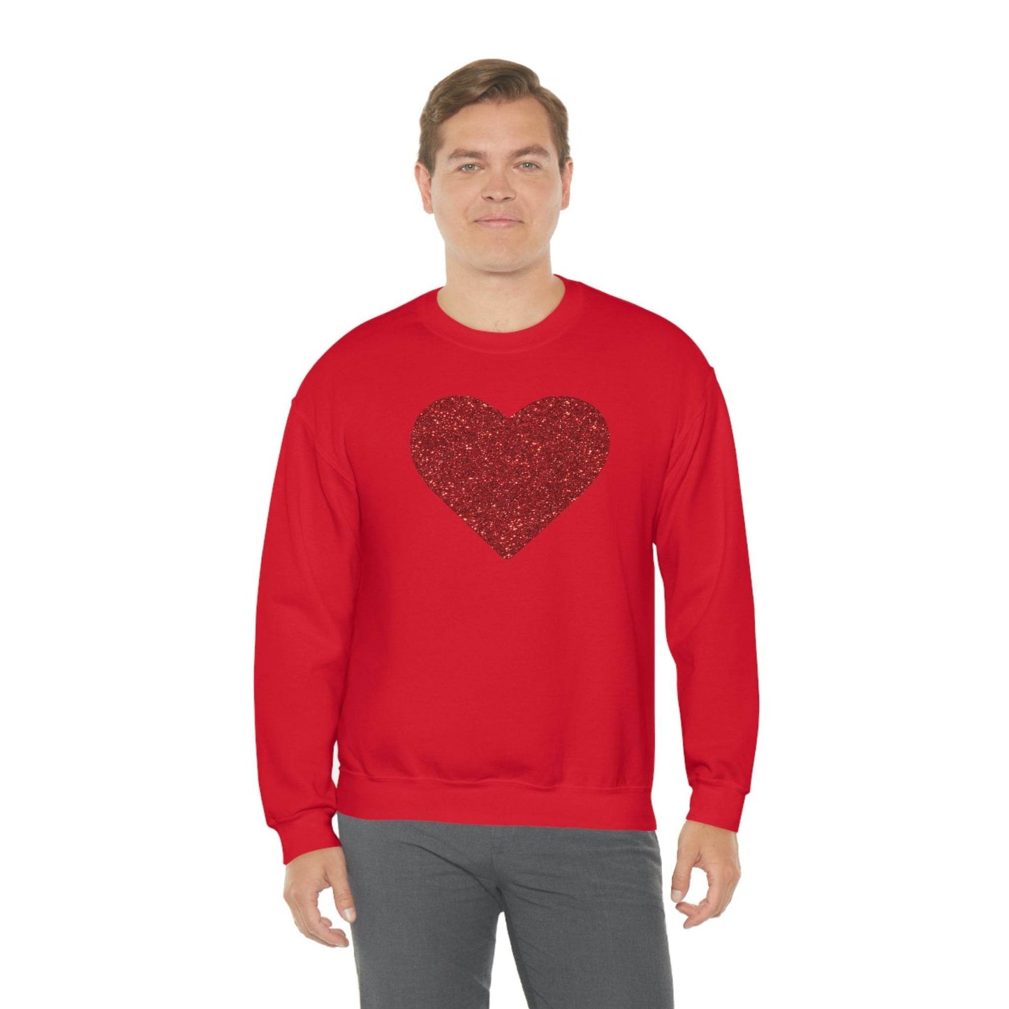 Heart Sweatshirt Love sweatshirt Love Shirt Cute Love Shirt with Heart Valentine sweatshirt - Matching Love shirt Girlfriend gift Boyfriend - Giftsmojo