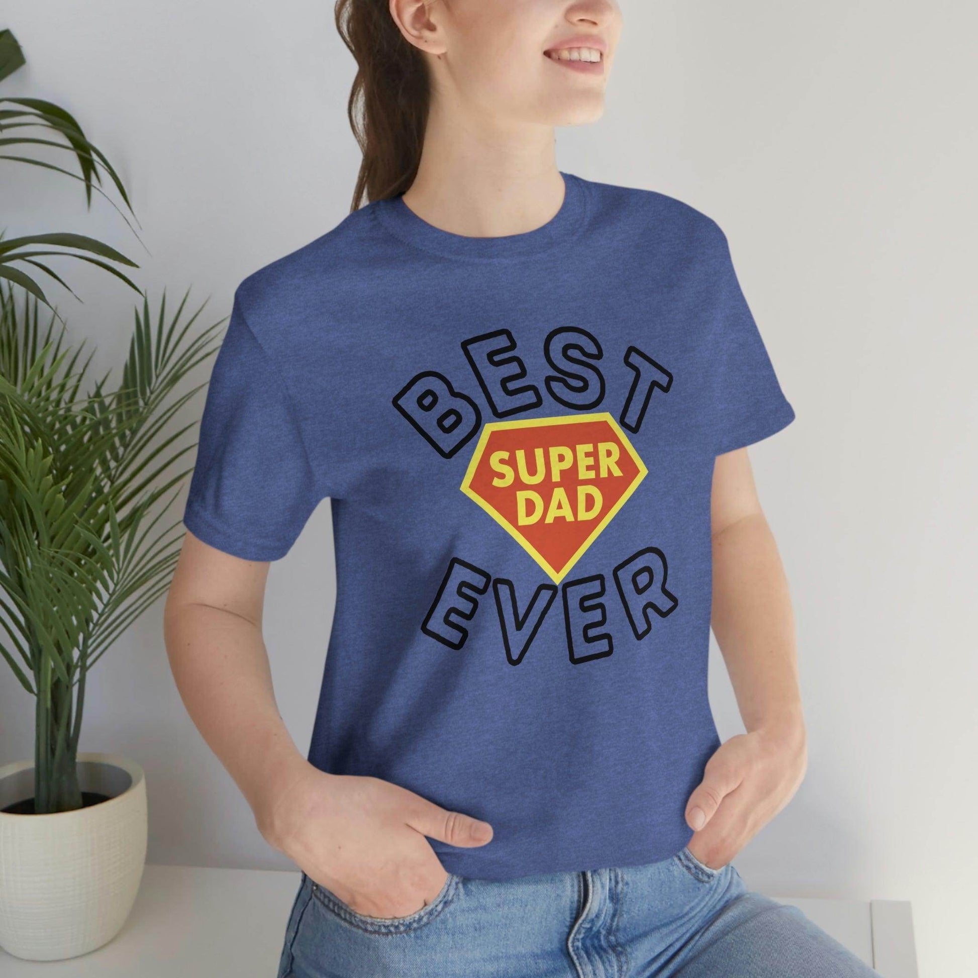 Dad Gift - Best Dad Gift - Best Super Dad Ever Shirt -Dad Shirt - Funny Fathers Gift - Husband Gift - Funny Dad Tshirt - Dad Birthday Gift - Giftsmojo