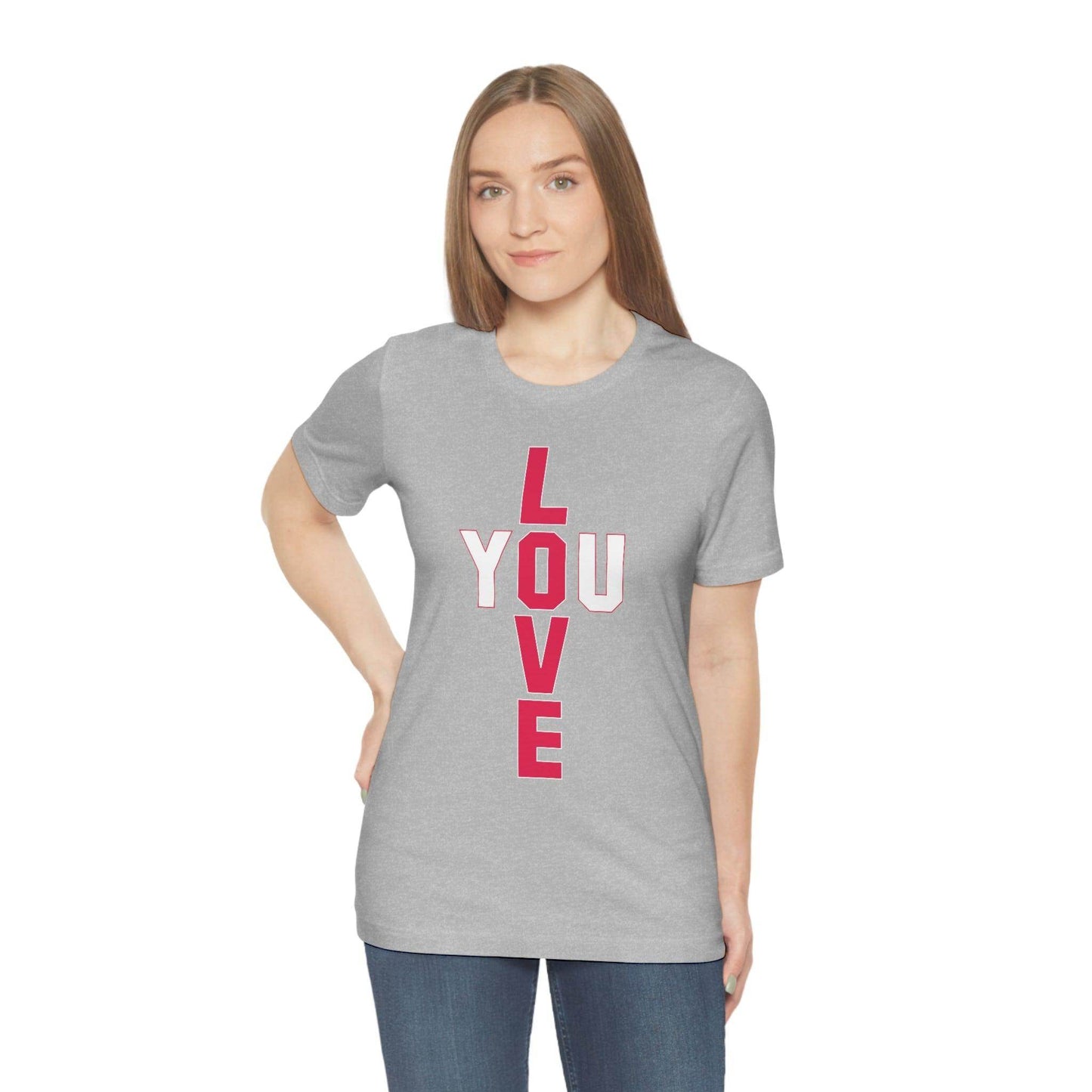 T-shape Love you Tee - Giftsmojo