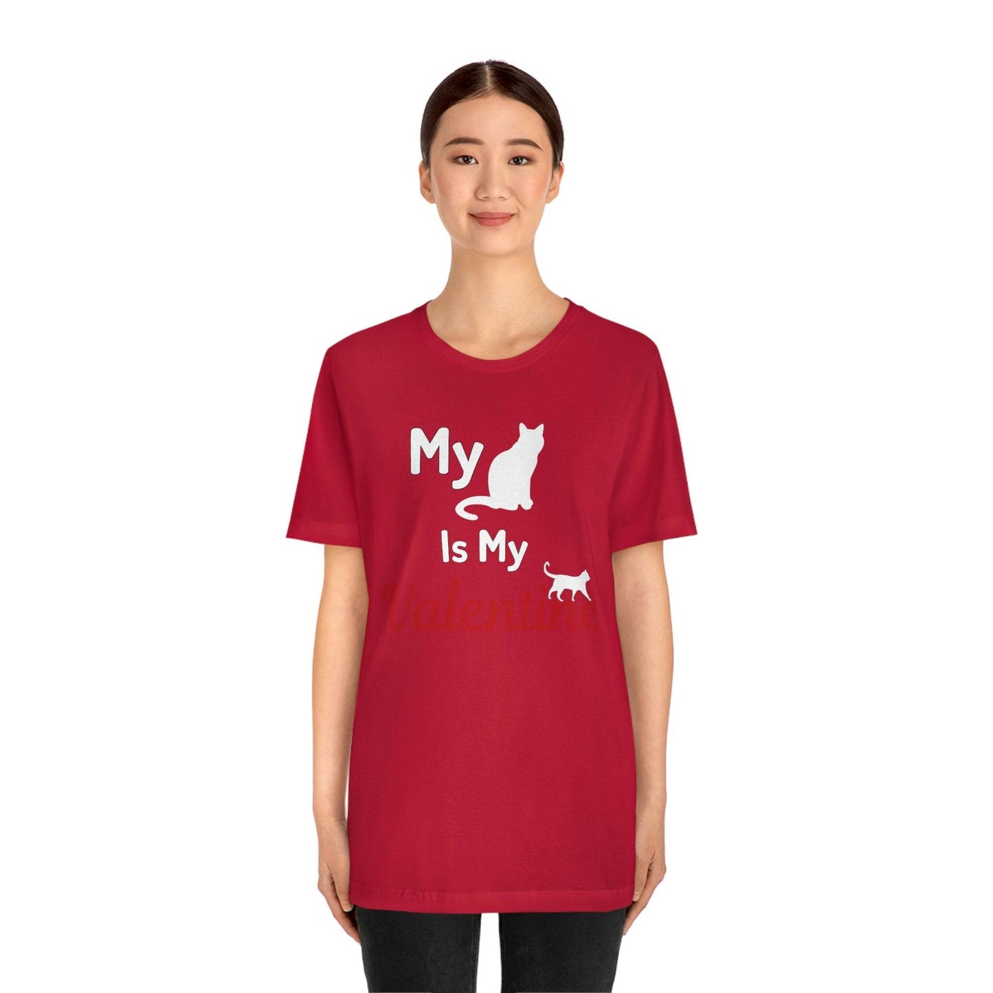 My Cat is My Valentine, Pet lover Valentine shirt - Cute cat lover shirt - gift for cat lovers - Giftsmojo