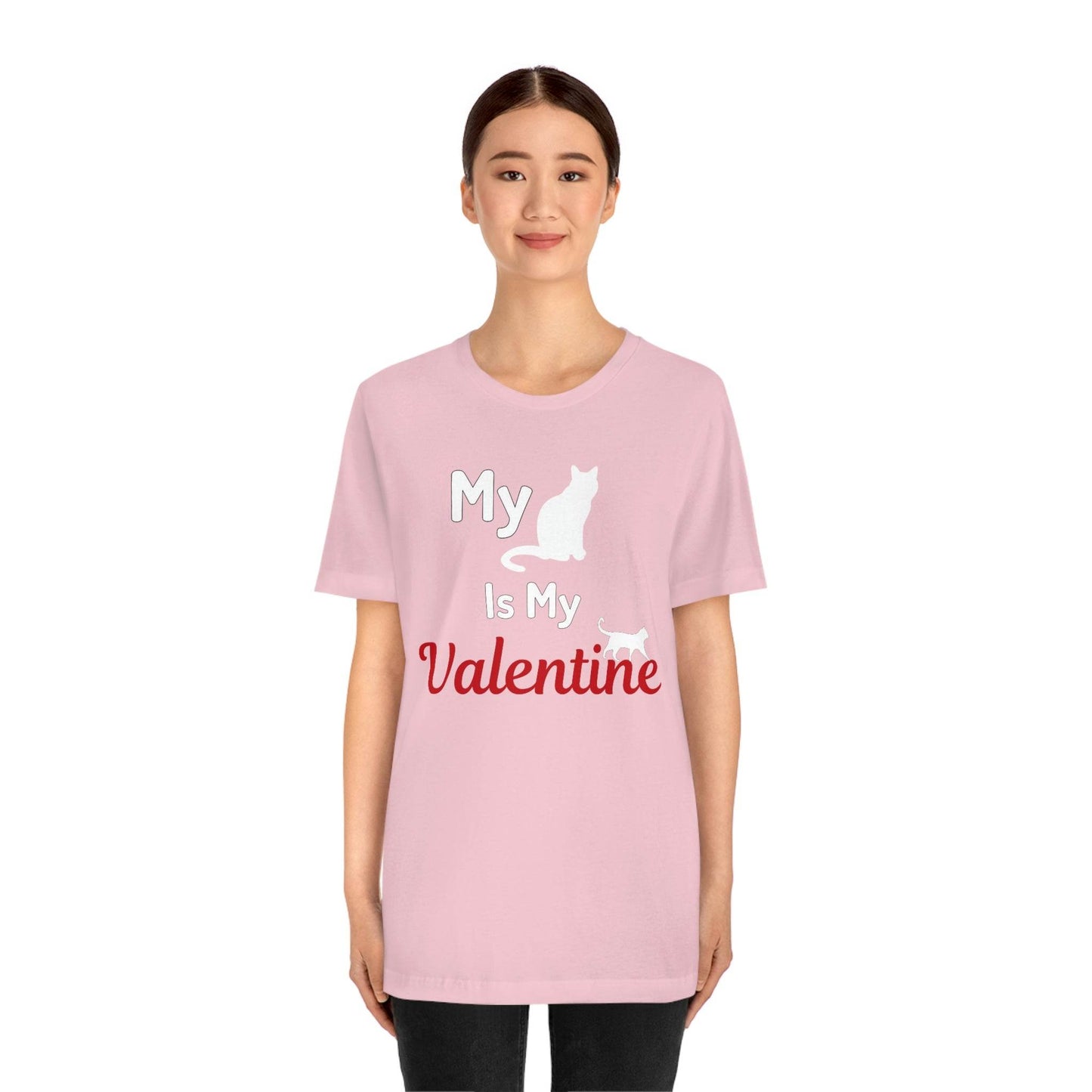 My Cat is My Valentine, Pet lover Valentine shirt - Cute cat lover shirt - gift for cat lovers - Giftsmojo