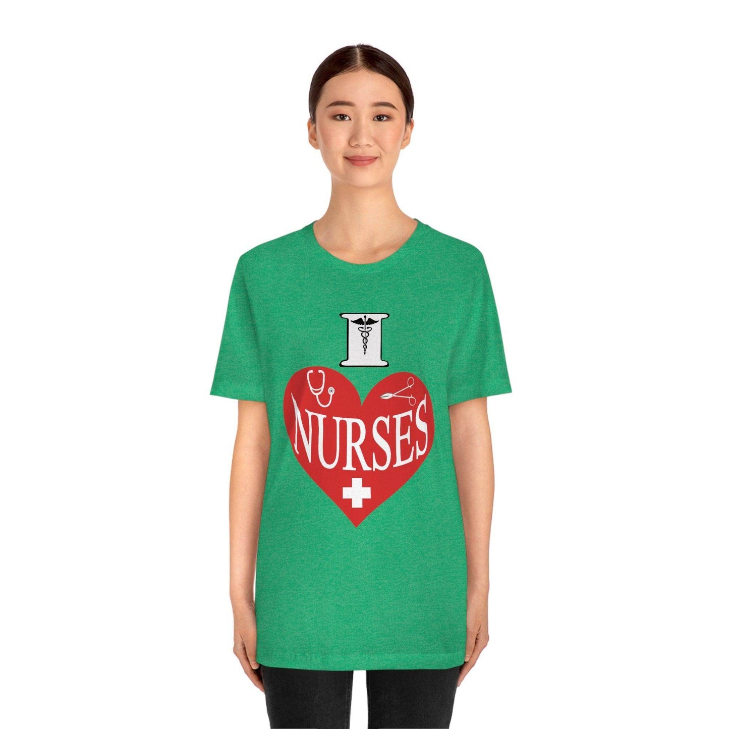 I love Nurses Tee - Giftsmojo