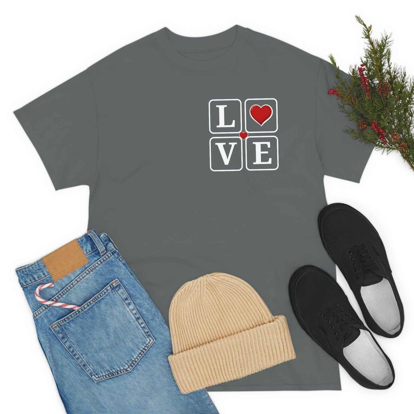 Love square Hearts T-shirt - Giftsmojo