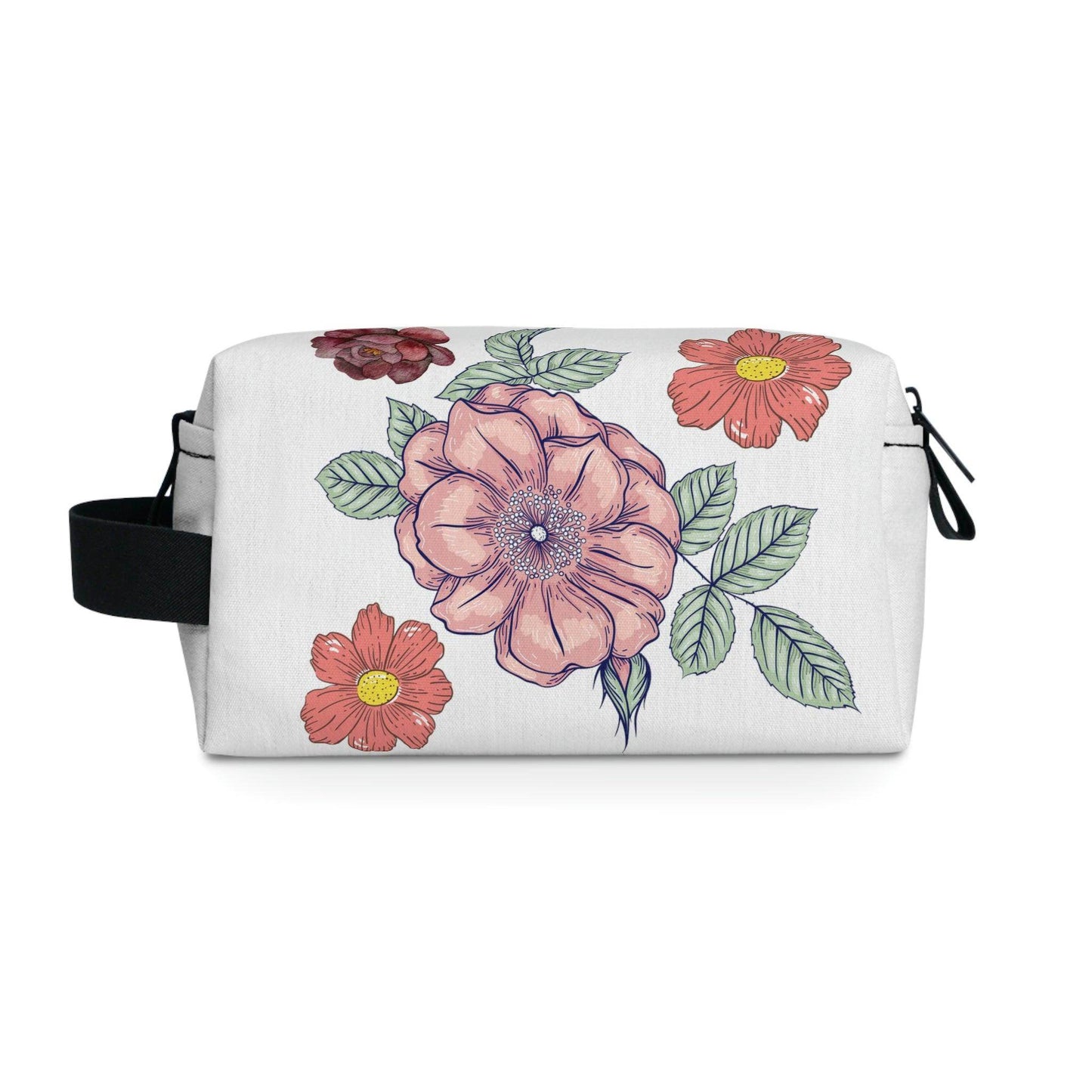 Floral Makeup Bag | flower makeup bag | Cosmetic Bag | floral Toiletry Bag Women | cute makeup bag | makeup pouch | aesthetic makeup - Giftsmojo