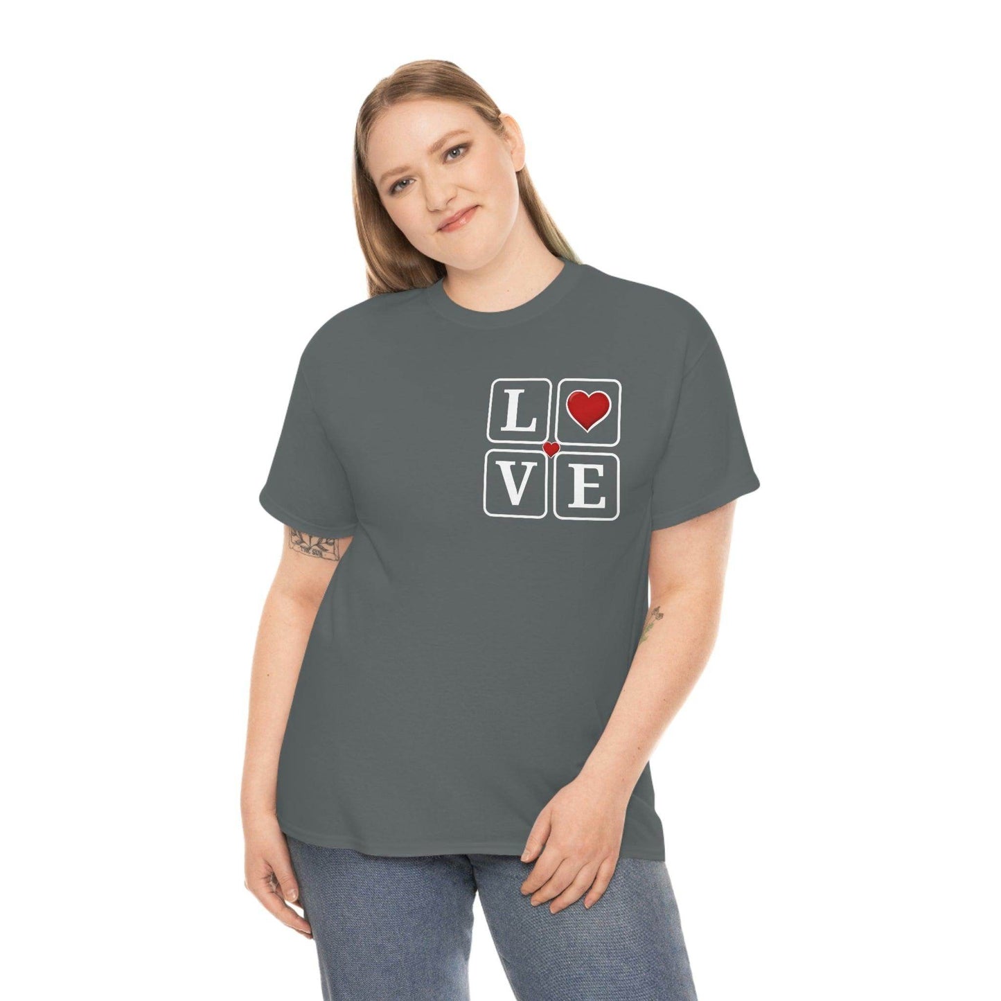 Love square Hearts T-shirt - Giftsmojo