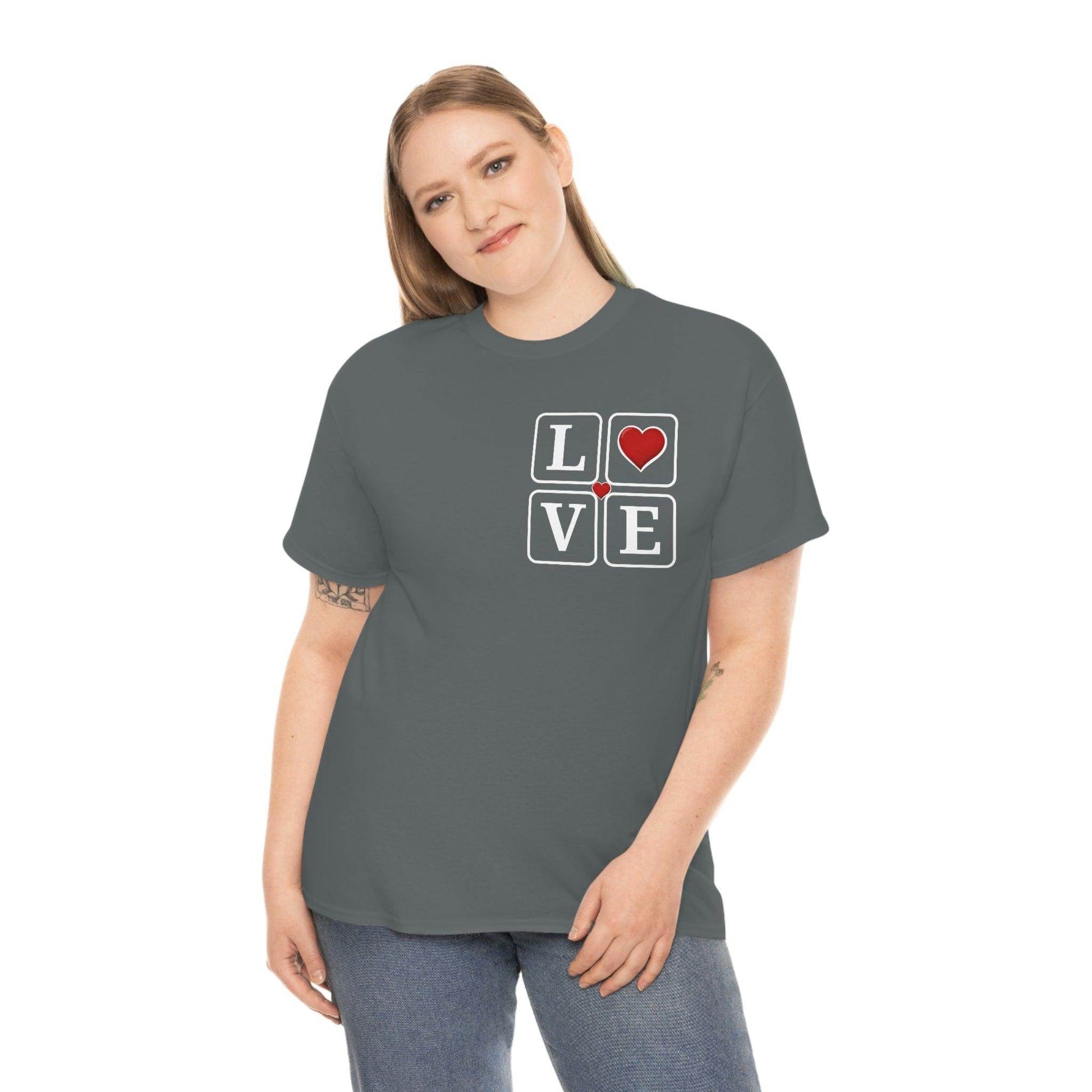 Love square Hearts T-shirt - Giftsmojo