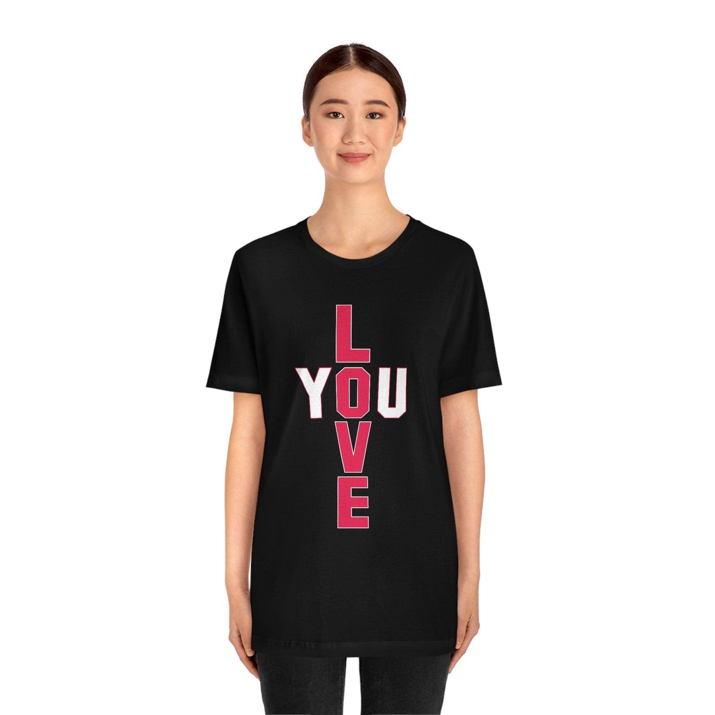 T-shape Love you Tee - Giftsmojo