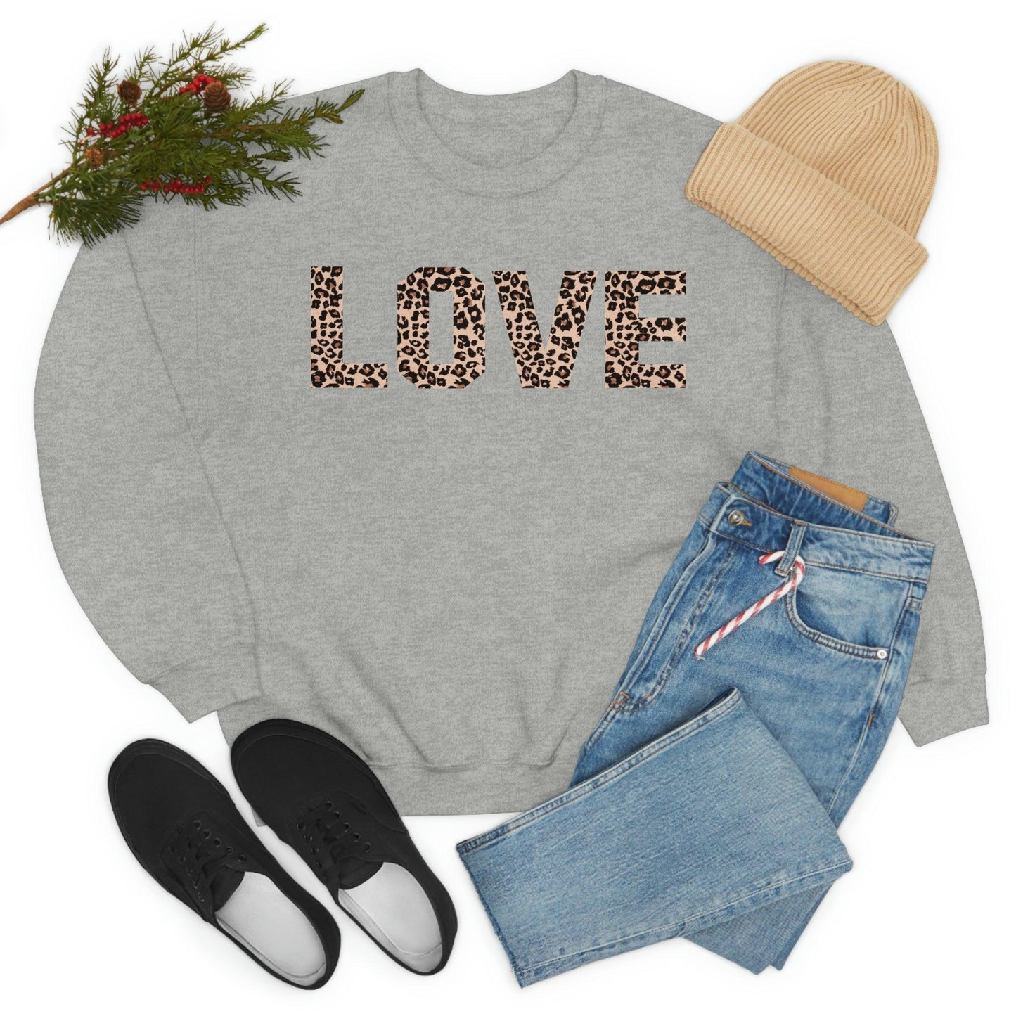 Leopard print love Sweatshirt