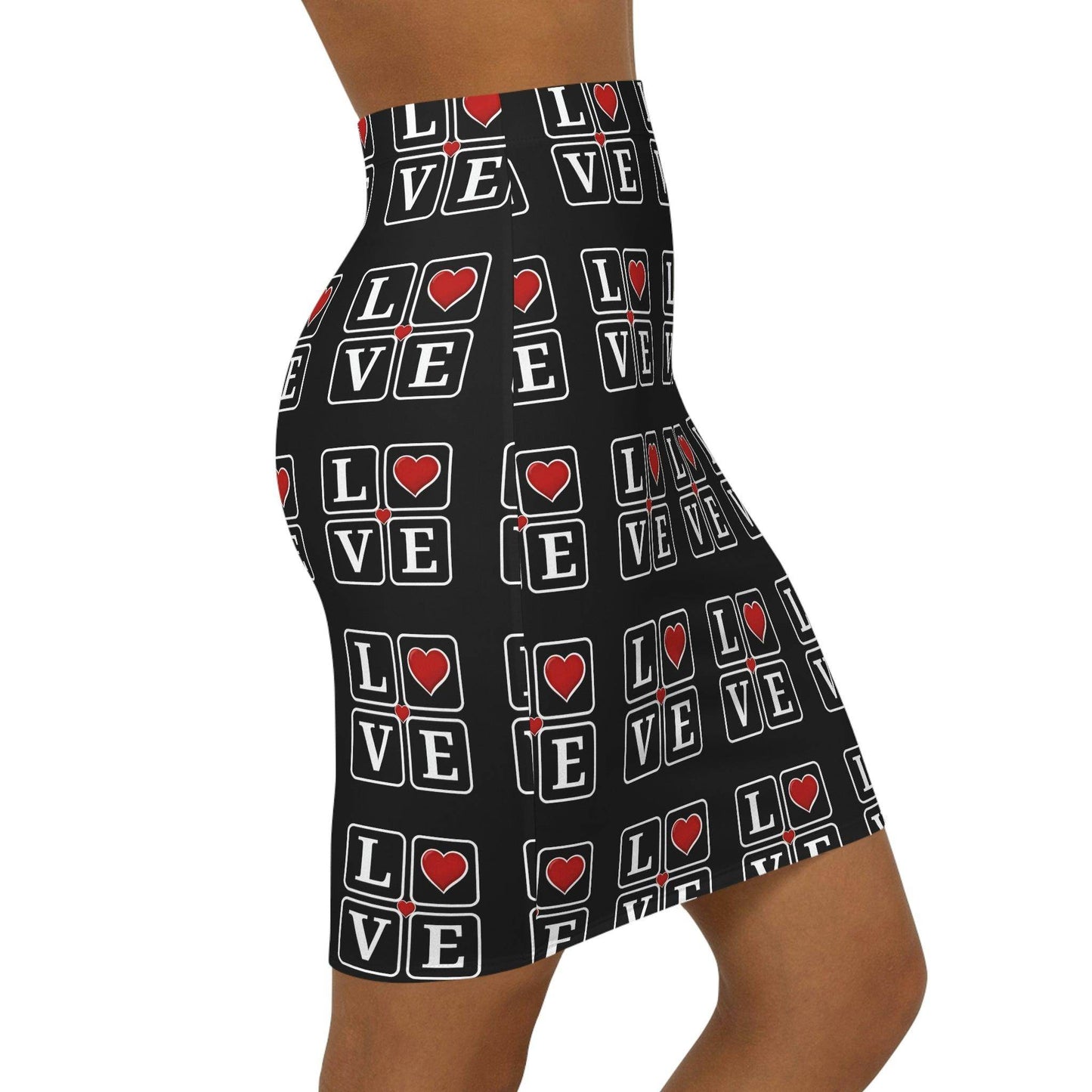 Love Women's Mini Skirt - Giftsmojo