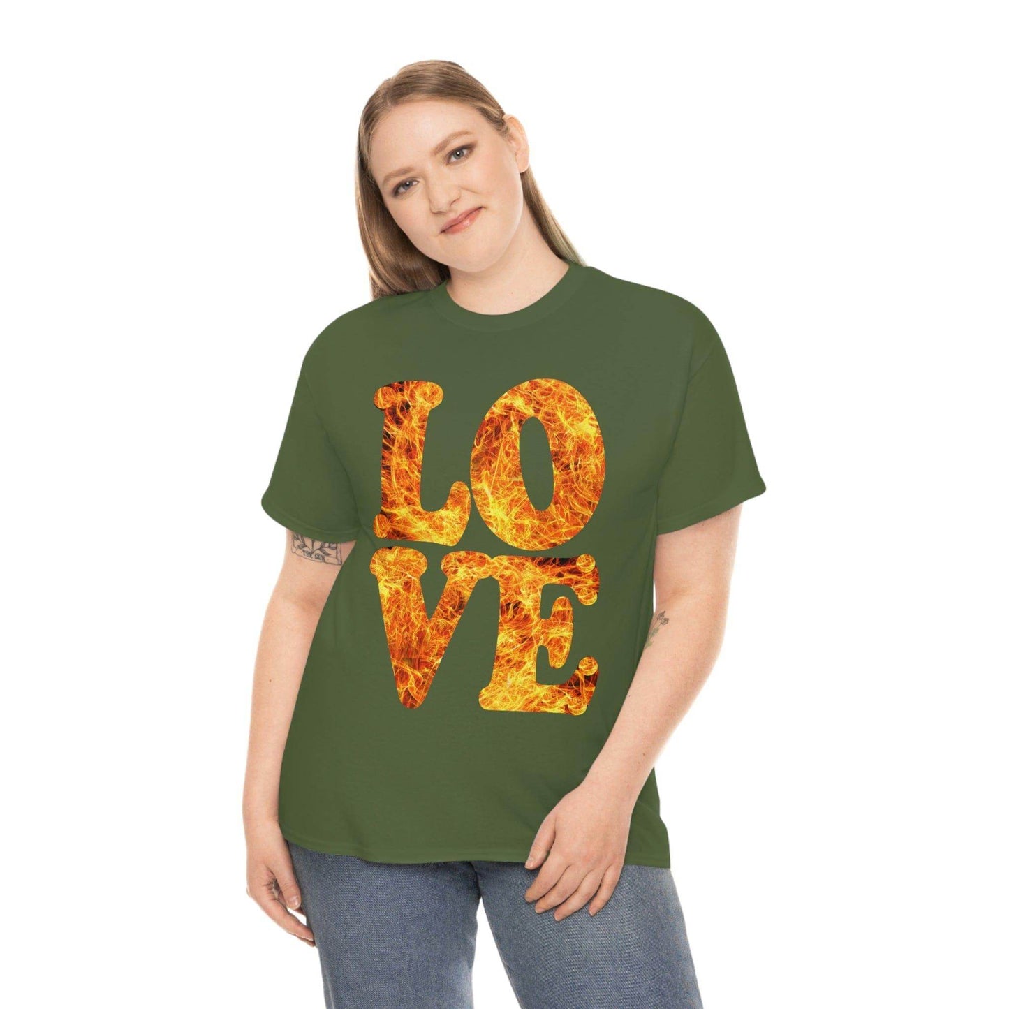 love fire big Tee - Giftsmojo