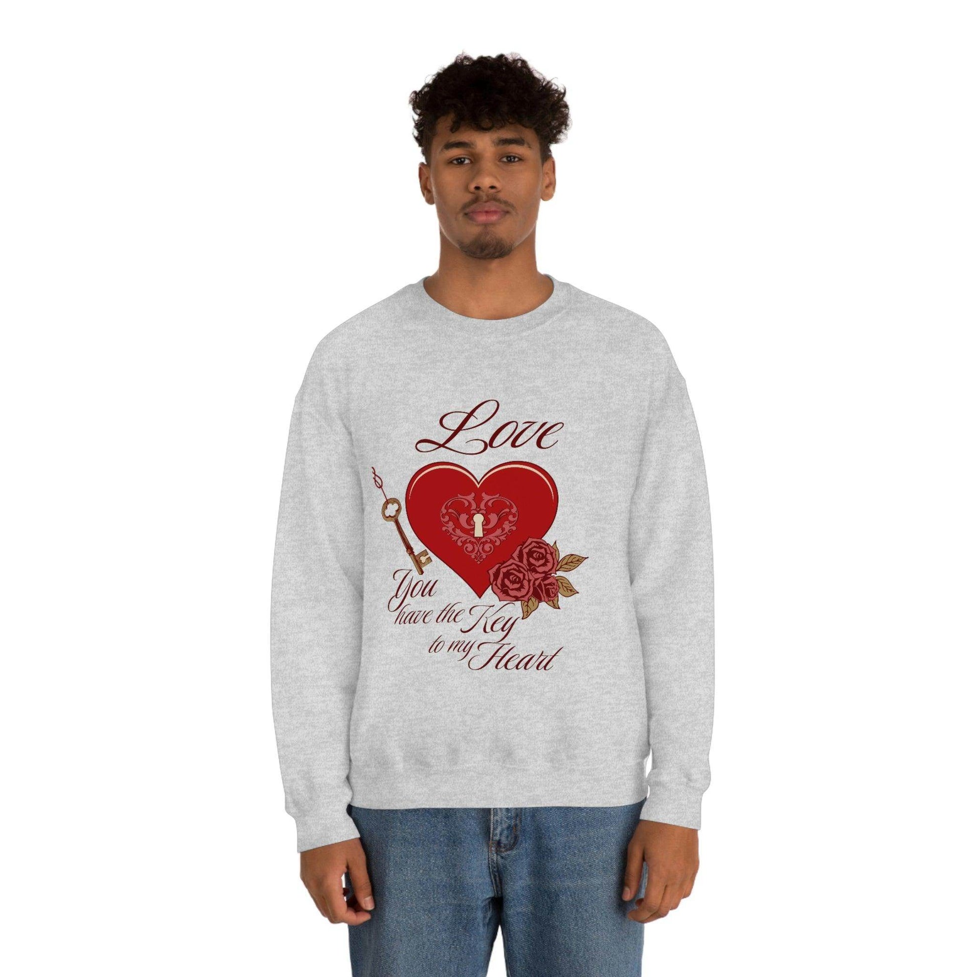 Love you have the key to my heart Sweatshirt - Giftsmojo