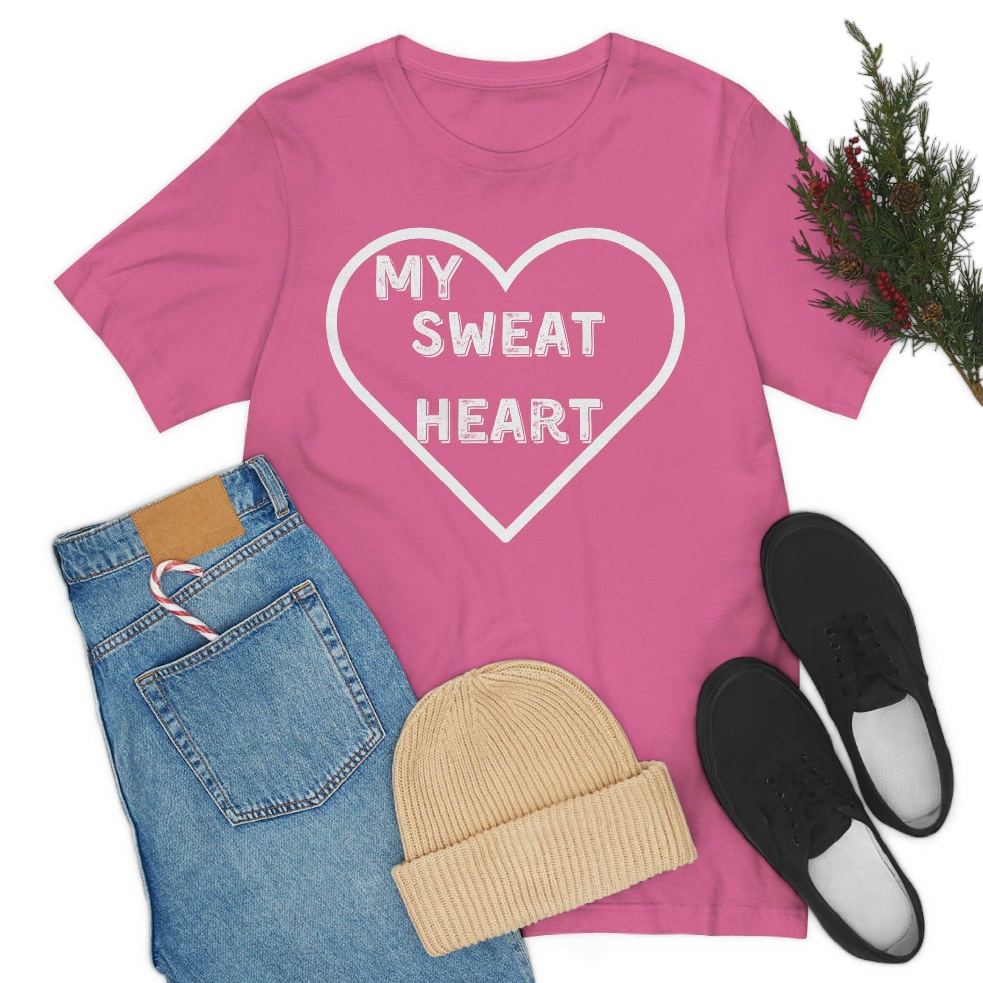 My Sweat Heart - Love shirt - Gift for wife - Gift for Husband - Gift for Girlfriend and Boyfriend - Giftsmojo
