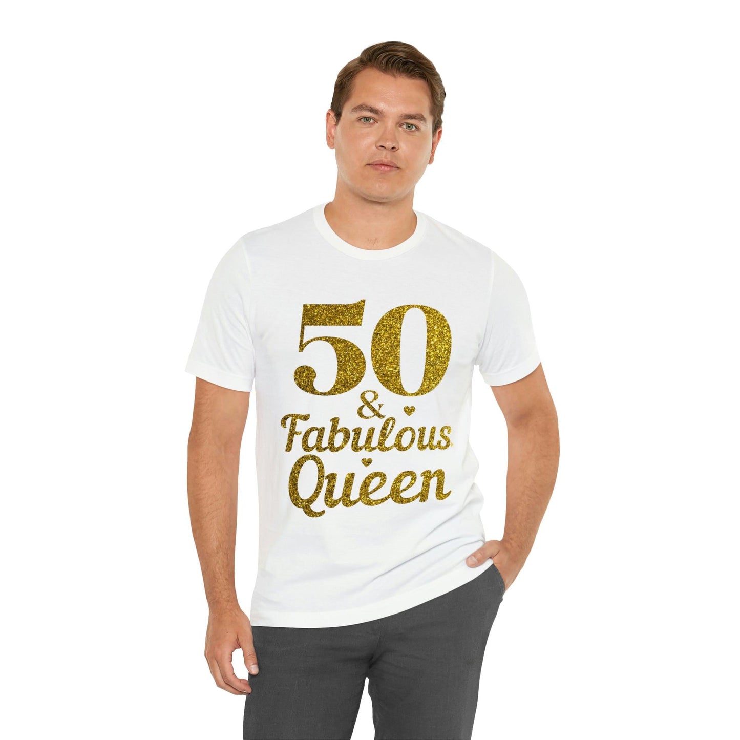 Funny 50th birthday shirt, 50th birthday Tshirt, 50 and fabulous Queen, birthday queen shirt, Gift for 50th birthday, Vintage shirt, birthday gift, birthday girl shirt, mom’s birthday gift, mom gift, wife gift, - Giftsmojo