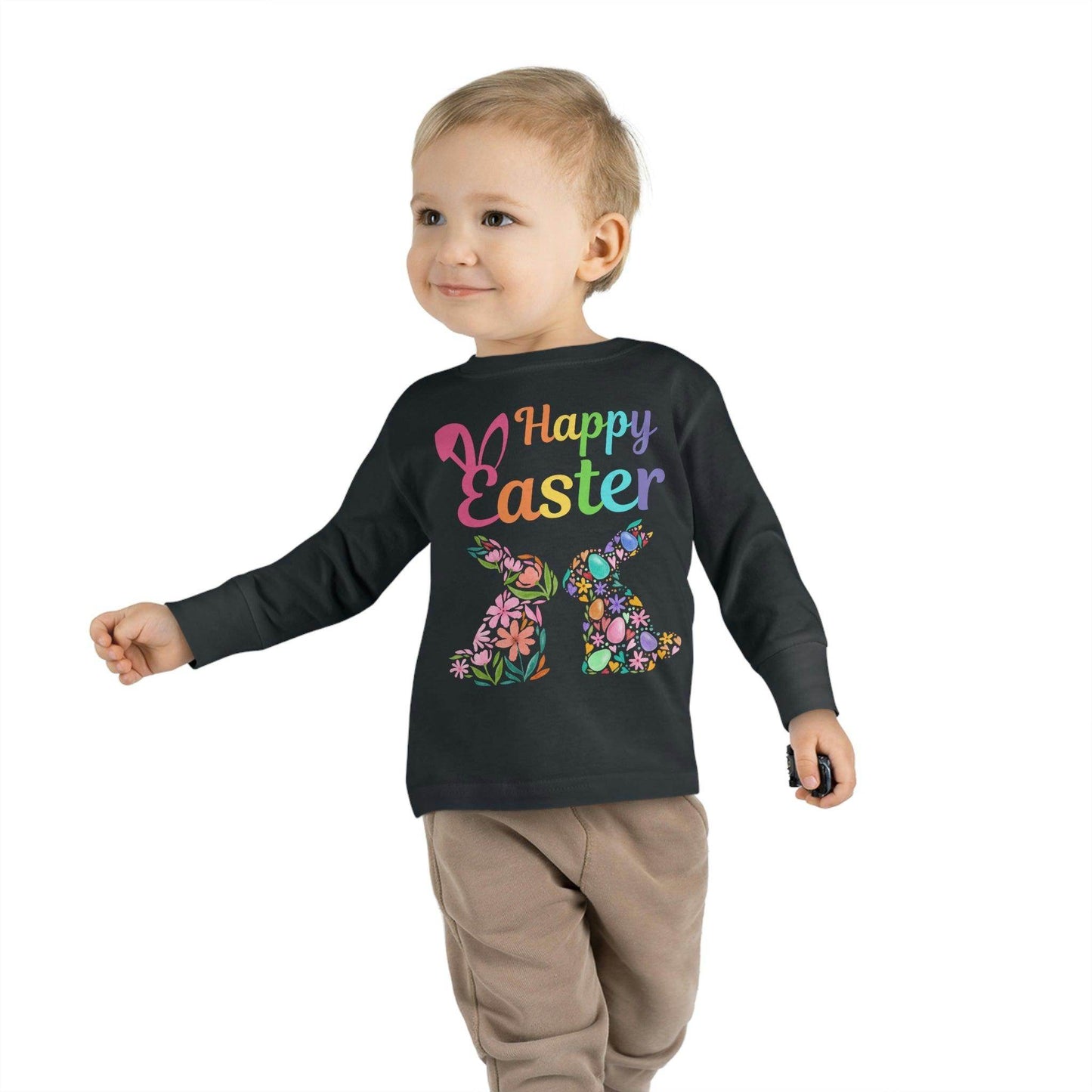 Happy Easter Toddler Long Sleeve Tee - Giftsmojo