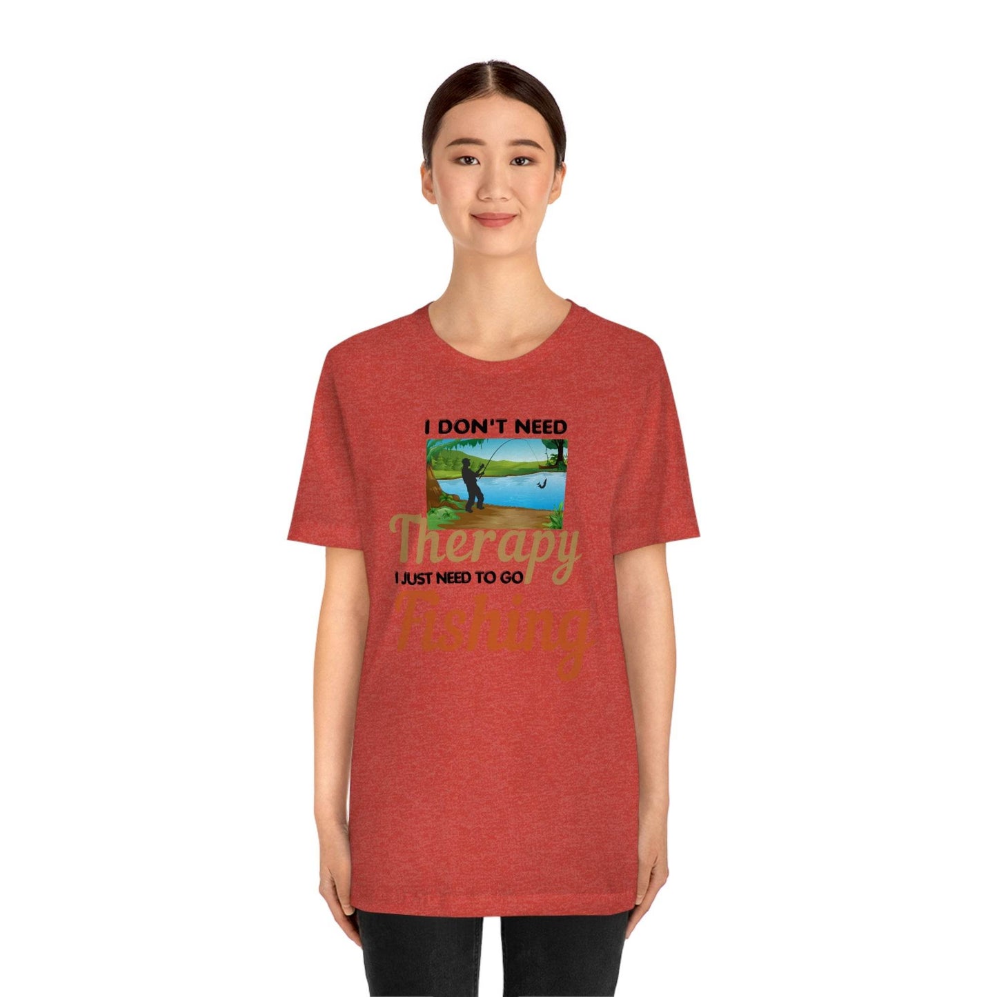 Fishing T-shirt dad shirt dad gift outdoor lover gift - fishing gift nature lover shirt I don't need therapy I just need to go Fishing shirt - Giftsmojo
