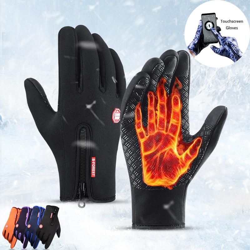 Winter Gloves Touch Screen Riding Motorcycle Sliding Waterproof Sports Gloves With Fleece - Giftsmojo