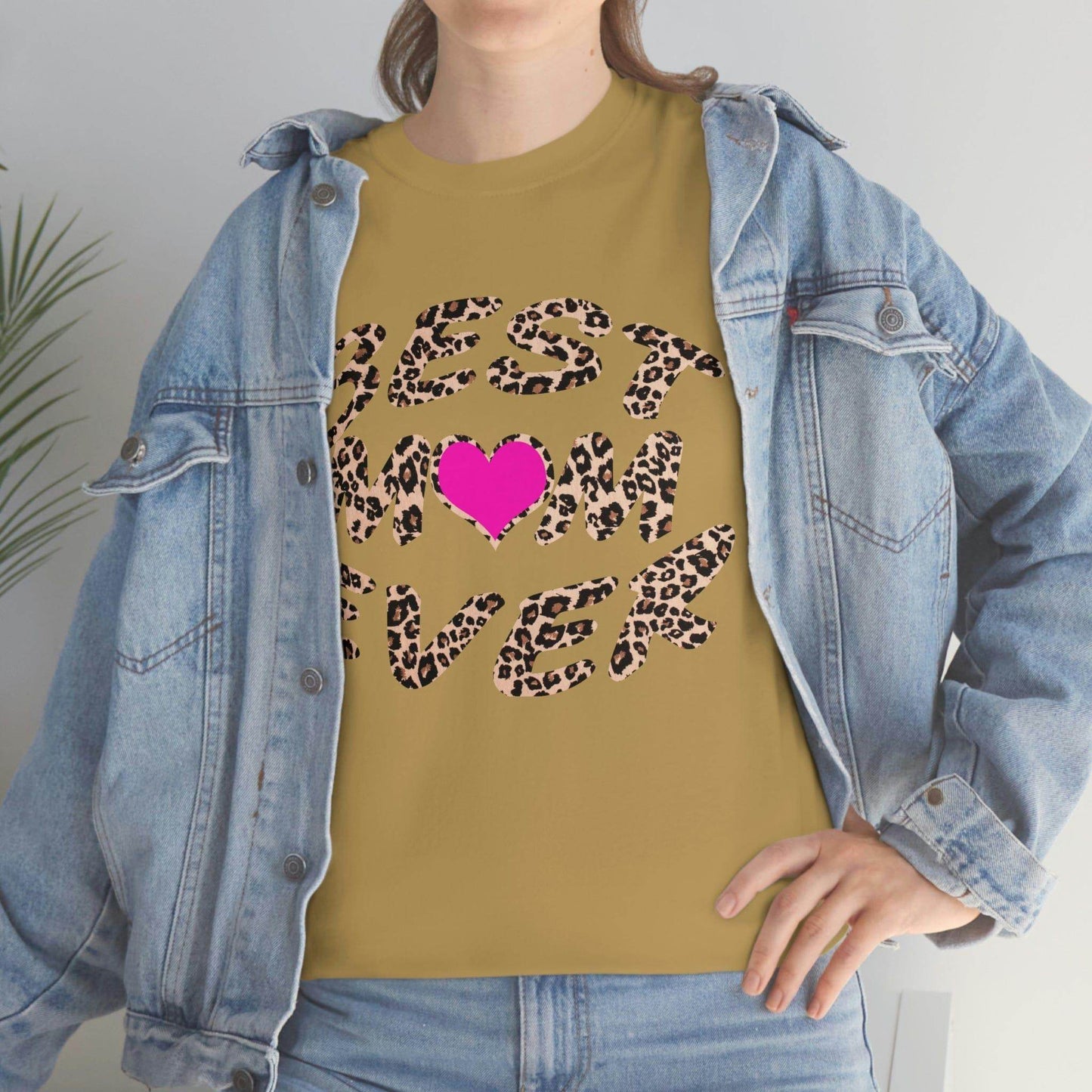 Best mom ever leopard print Tee - Giftsmojo