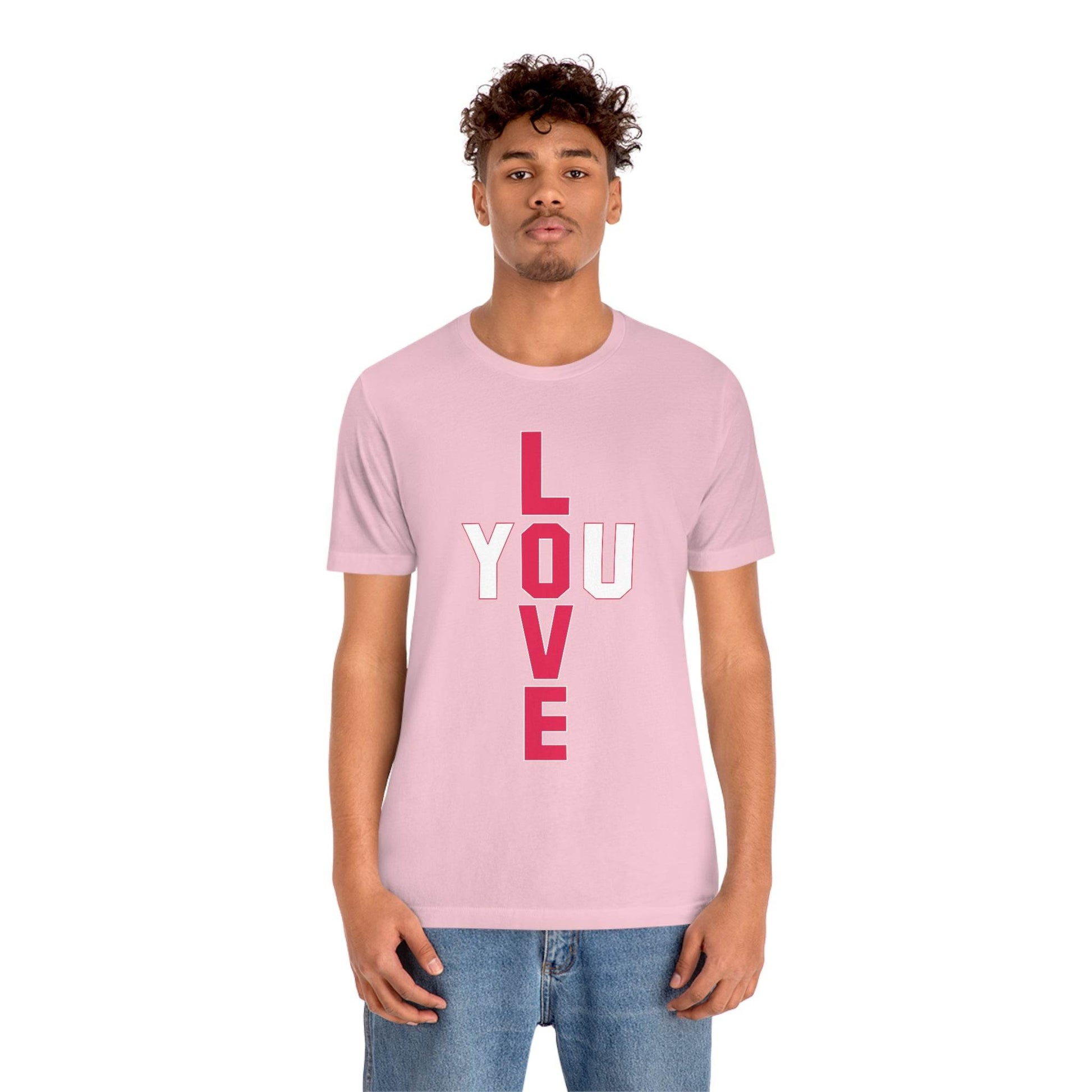 T-shape Love you Tee - Giftsmojo