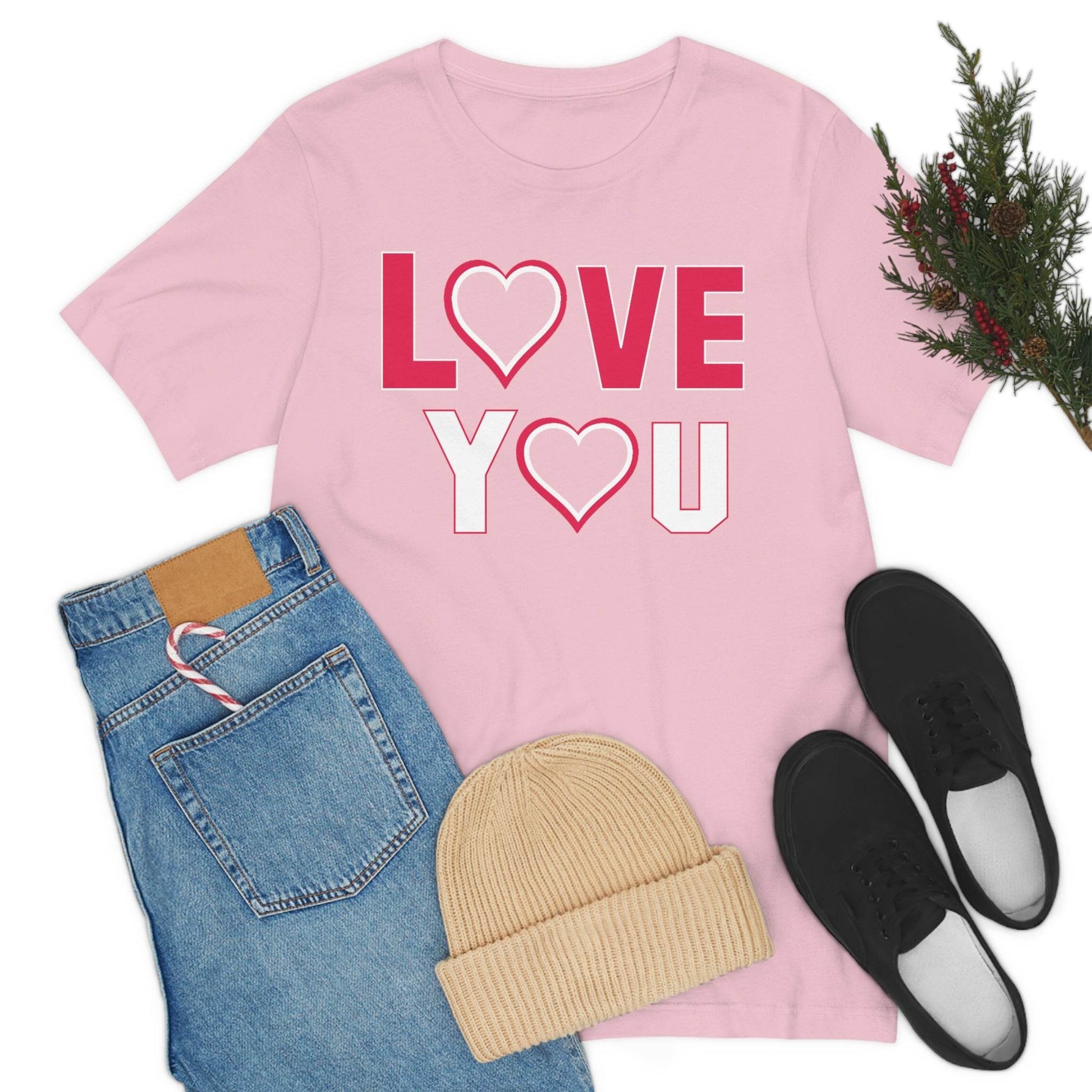 love you heart Tee - Giftsmojo