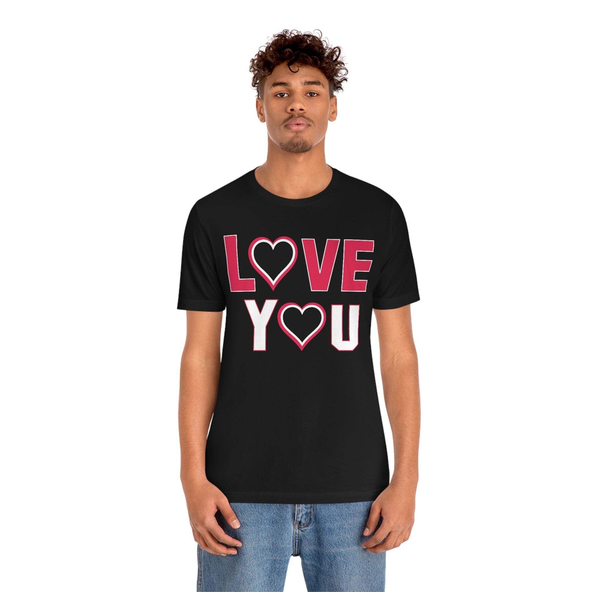 love you heart Tee - Giftsmojo