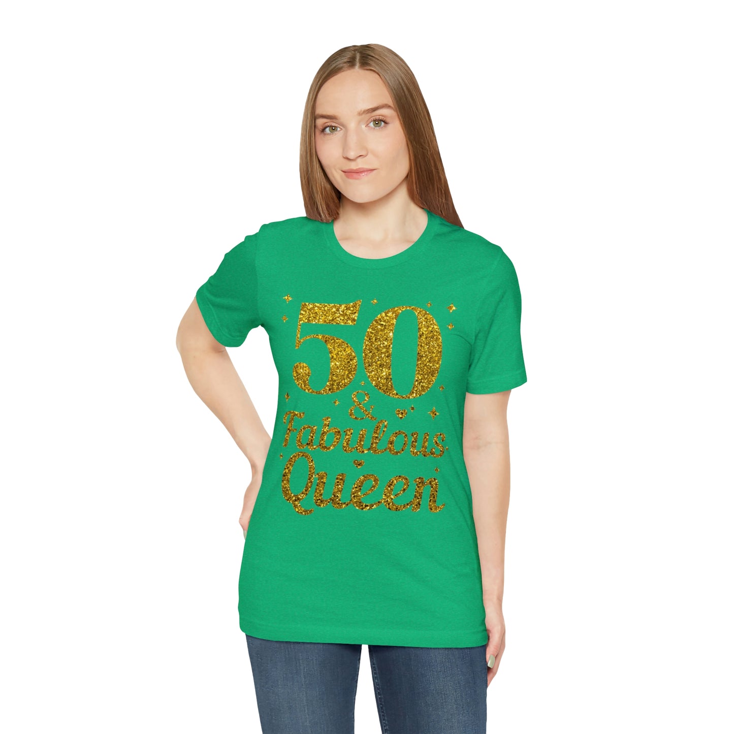 Funny 50th birthday Shirt 50 and Fabulous Queen shirt