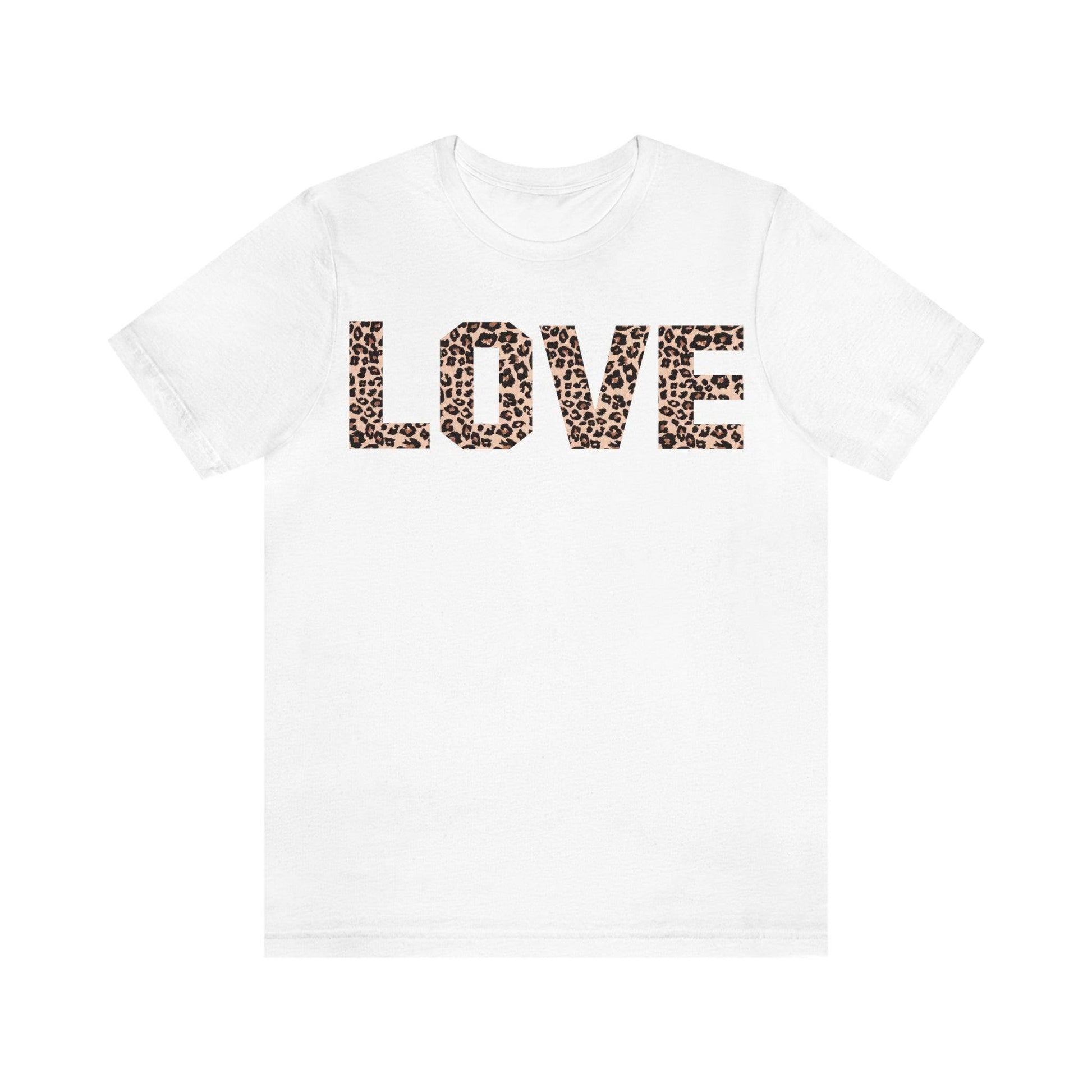 Leopard print love Tee - Giftsmojo