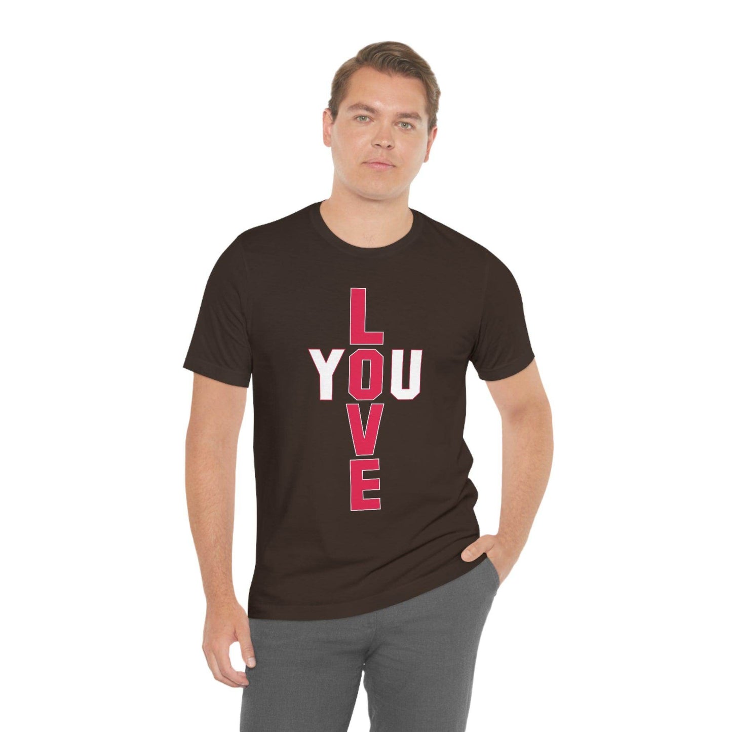 T-shape Love you Tee - Giftsmojo