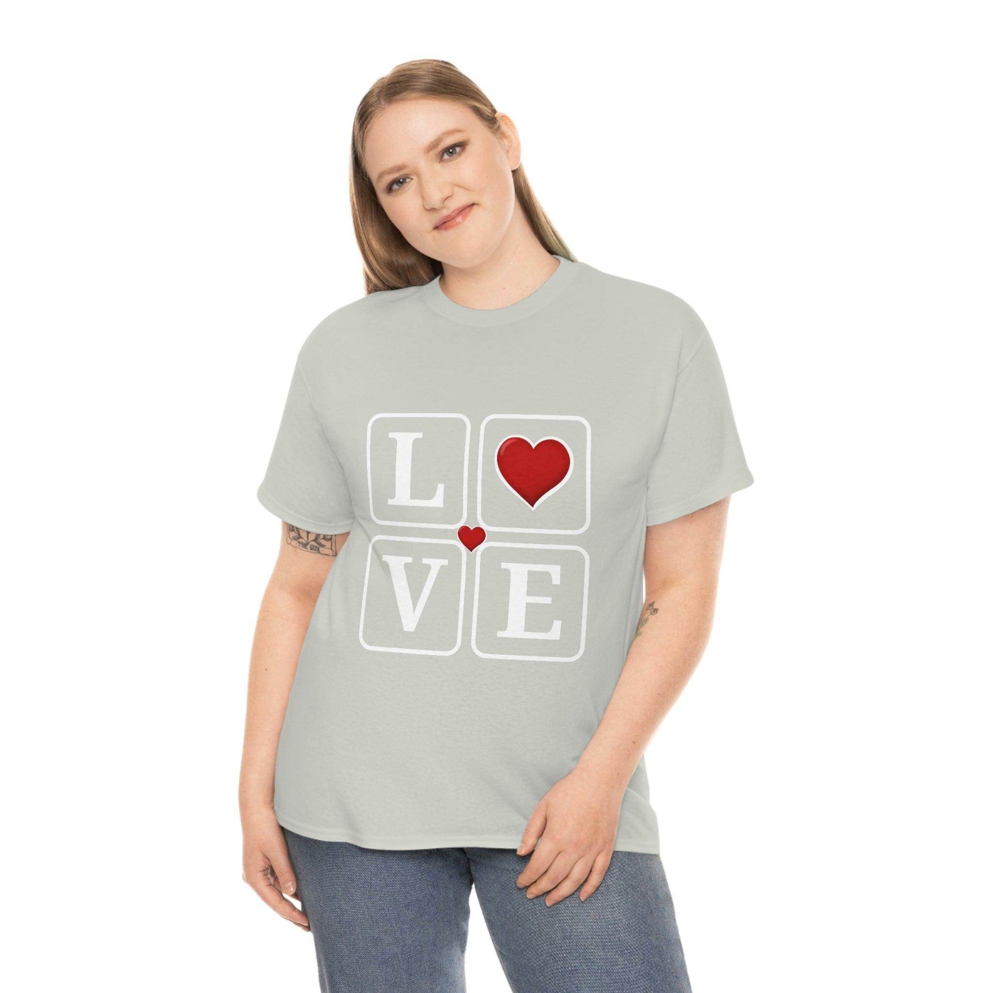 Love square Hearts Shirt, Great Gift for Valentine's day, birthday, engagement, anniversary and many more - Giftsmojo