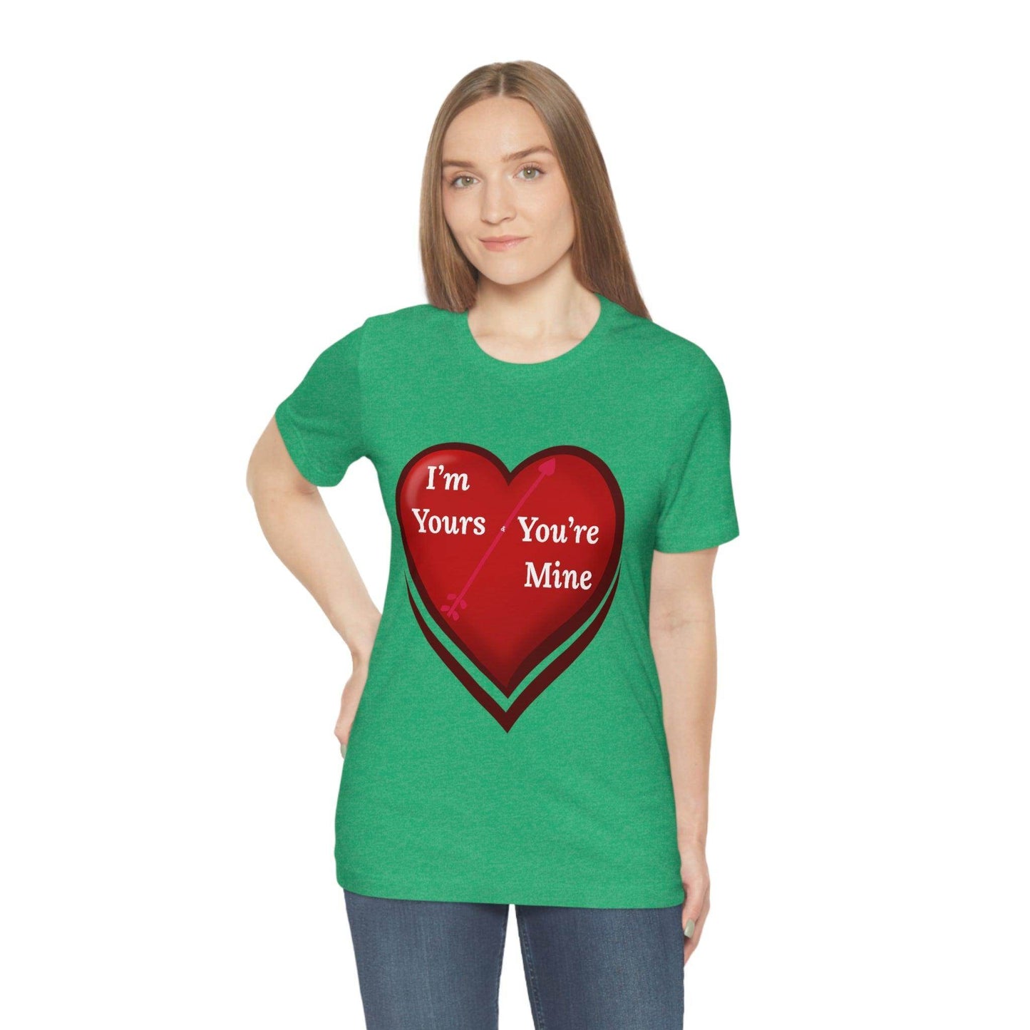 I'm Yours and You're Mine Heart Tee - Giftsmojo