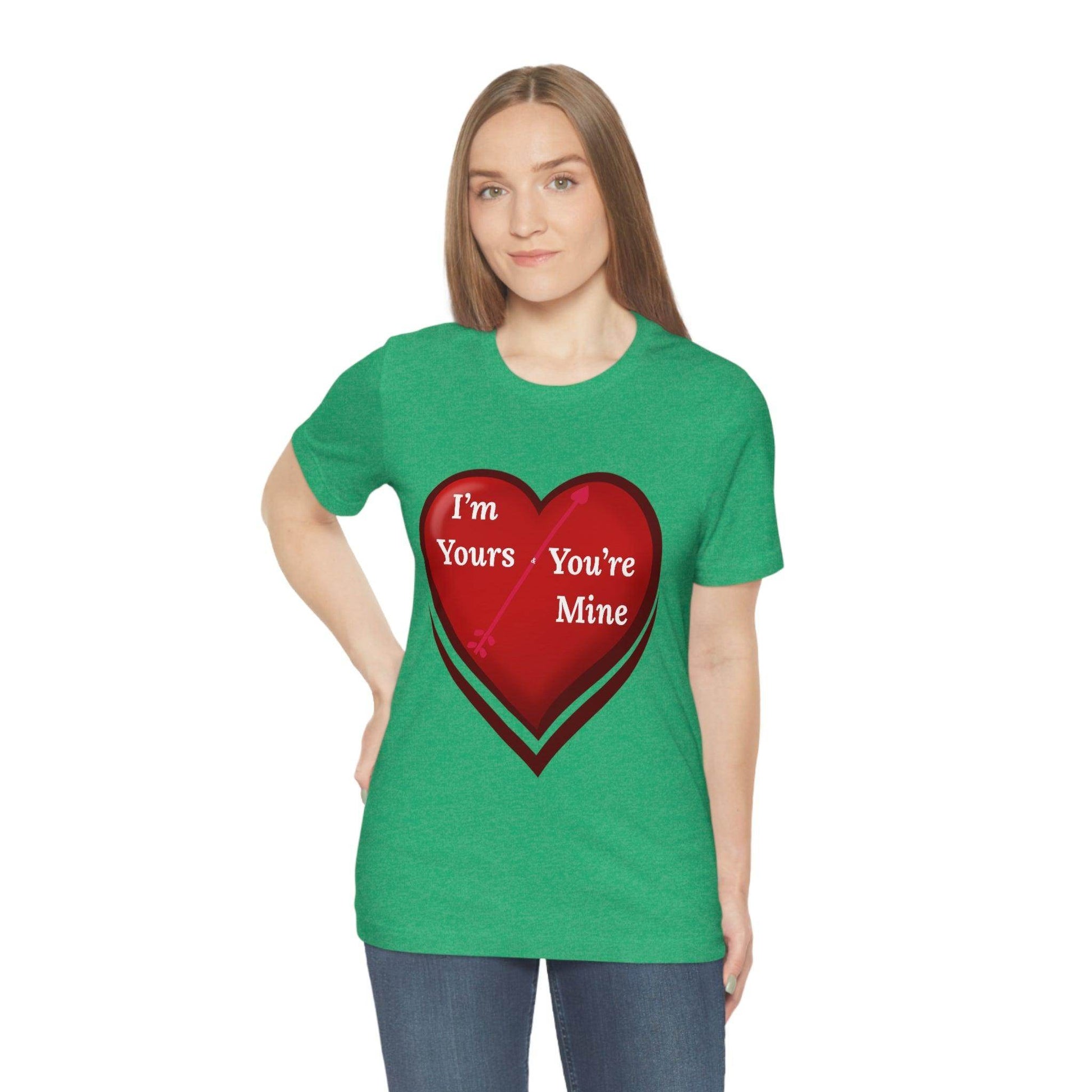 I'm Yours and You're Mine Heart Tee - Giftsmojo