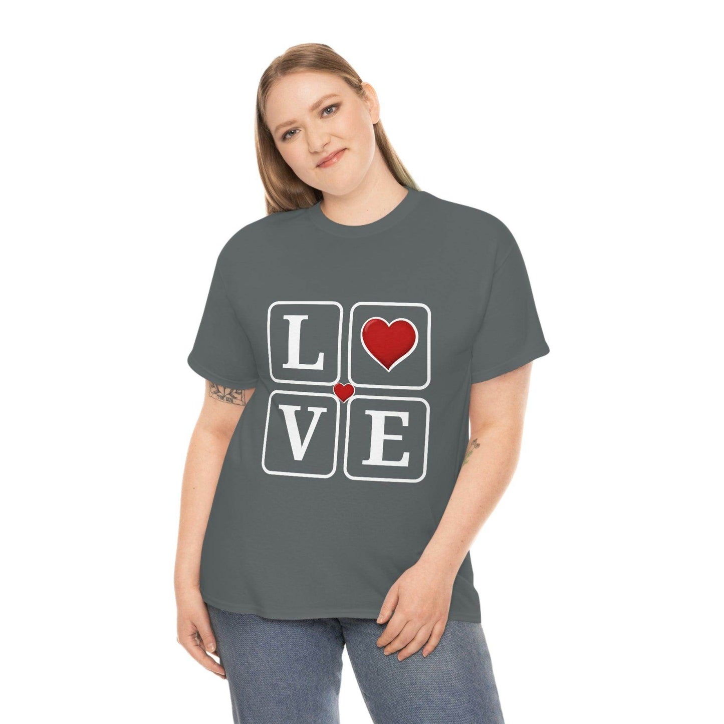 Love square Hearts Shirt, Great Gift for Valentine's day, birthday, engagement, anniversary and many more - Giftsmojo