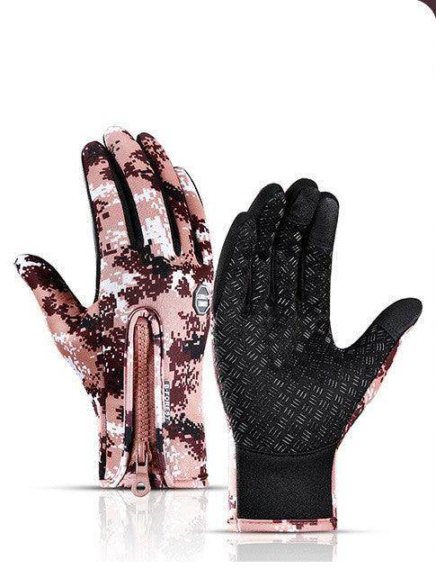 Winter Gloves Touch Screen Riding Motorcycle Sliding Waterproof Sports Gloves With Fleece - Giftsmojo
