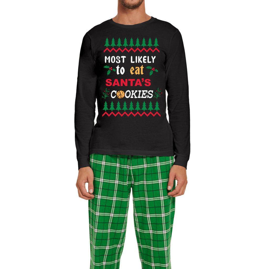 Men's Long Sleeve Top and Flannel Pants Set - Giftsmojo