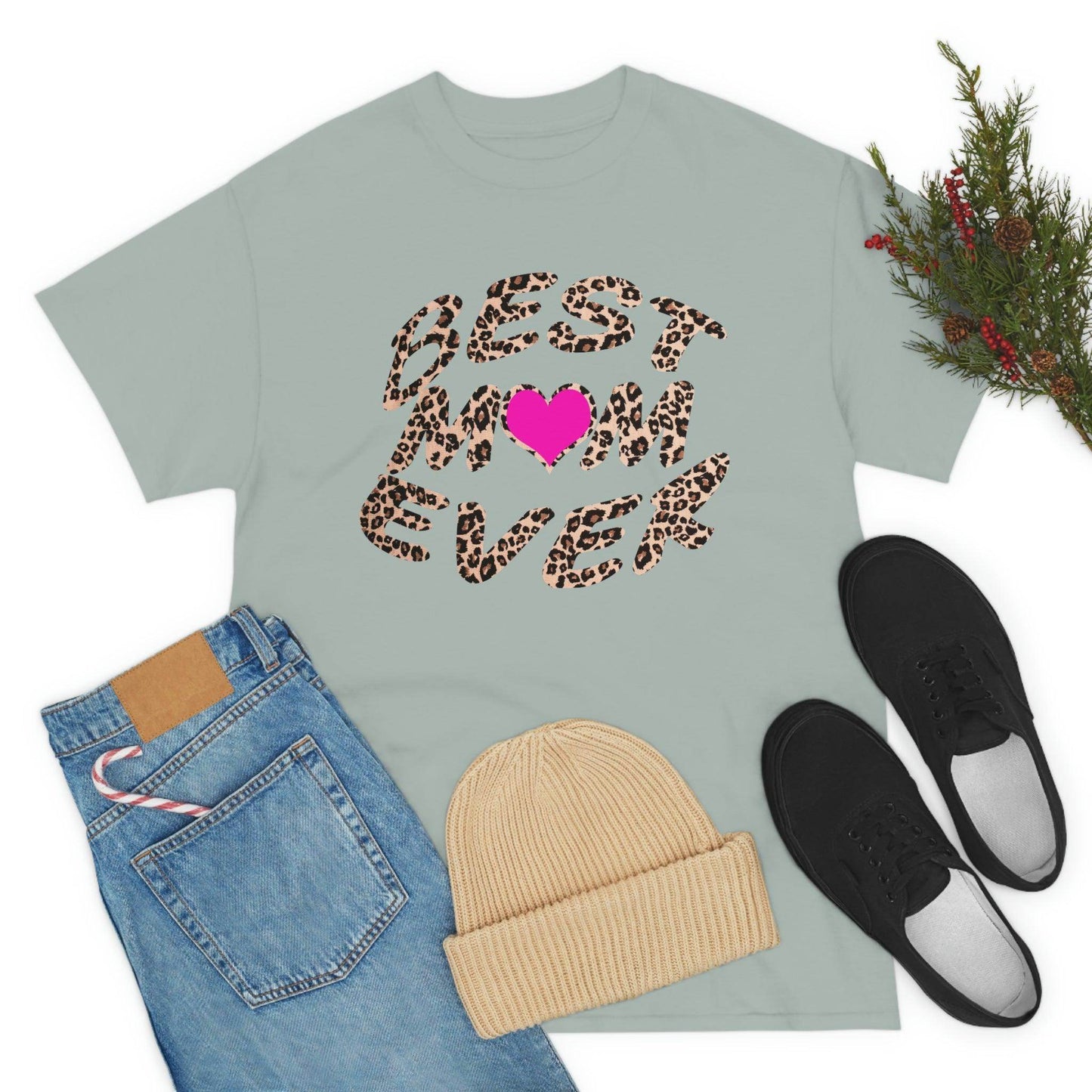 Best mom ever leopard print Tee - Giftsmojo