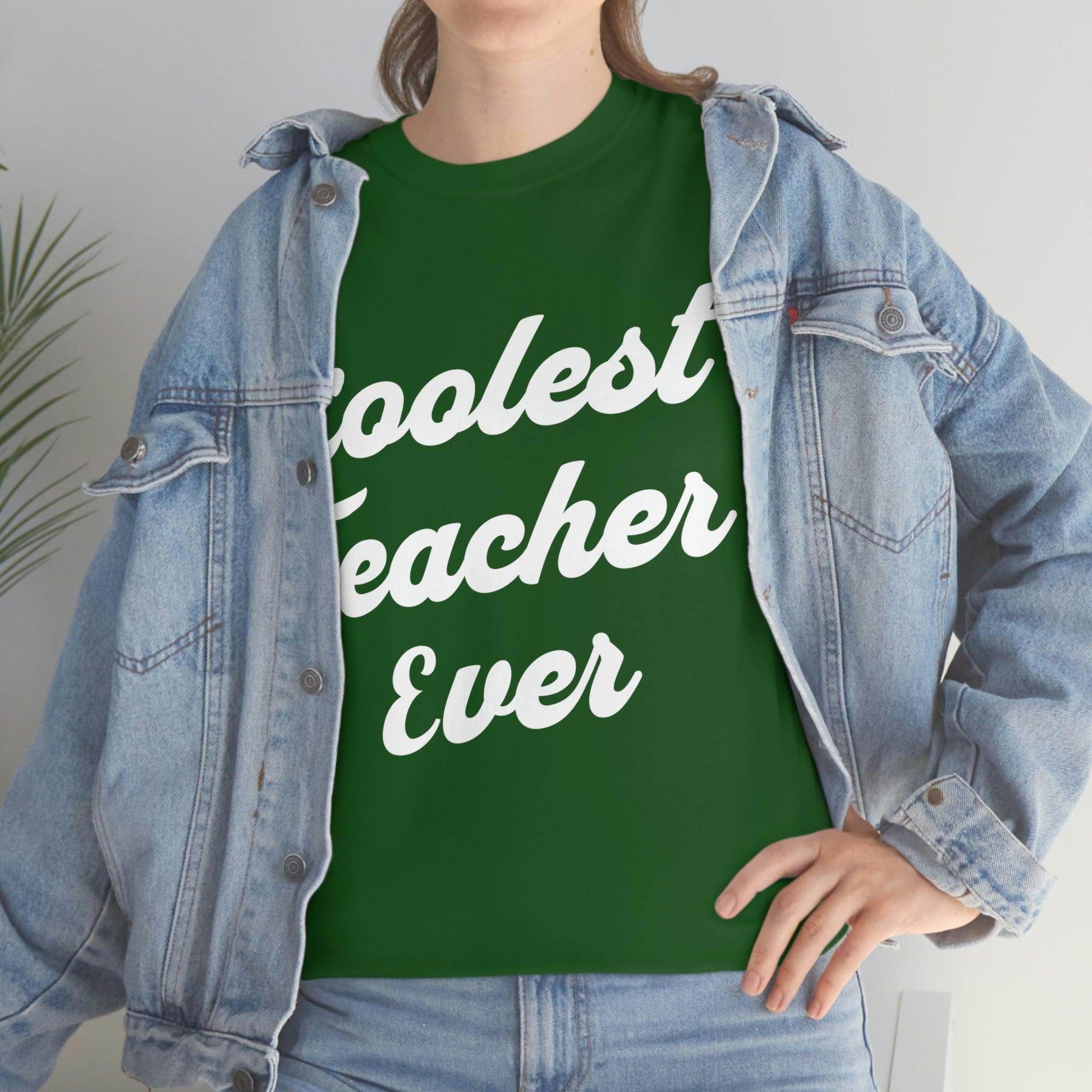 Coolest Teacher Ever T-Shirt - Giftsmojo