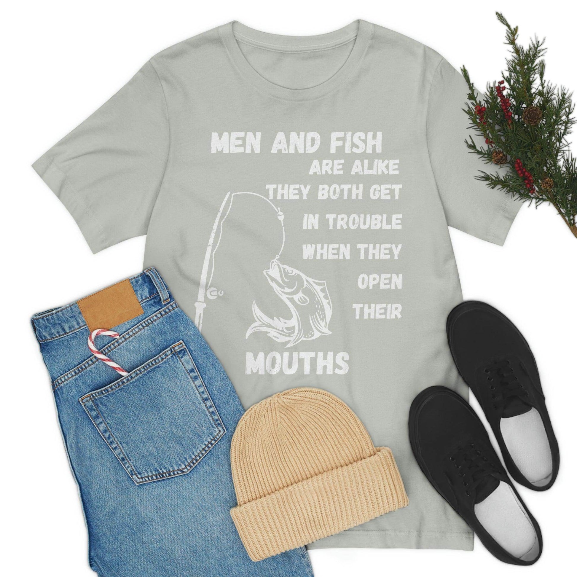 Men and Fish are Alike - Funny fishing shirt - Giftsmojo