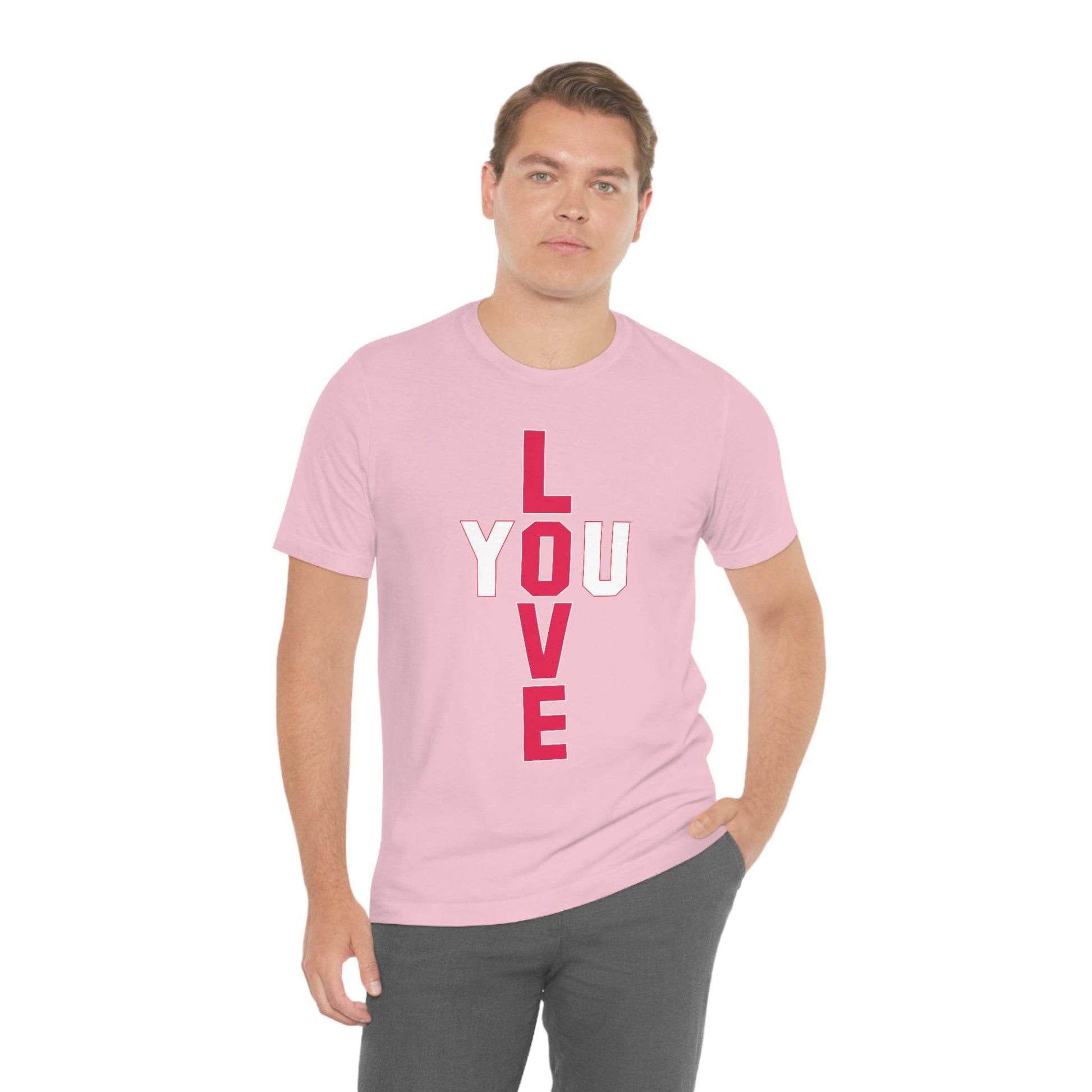 T-shape Love you Tee - Giftsmojo