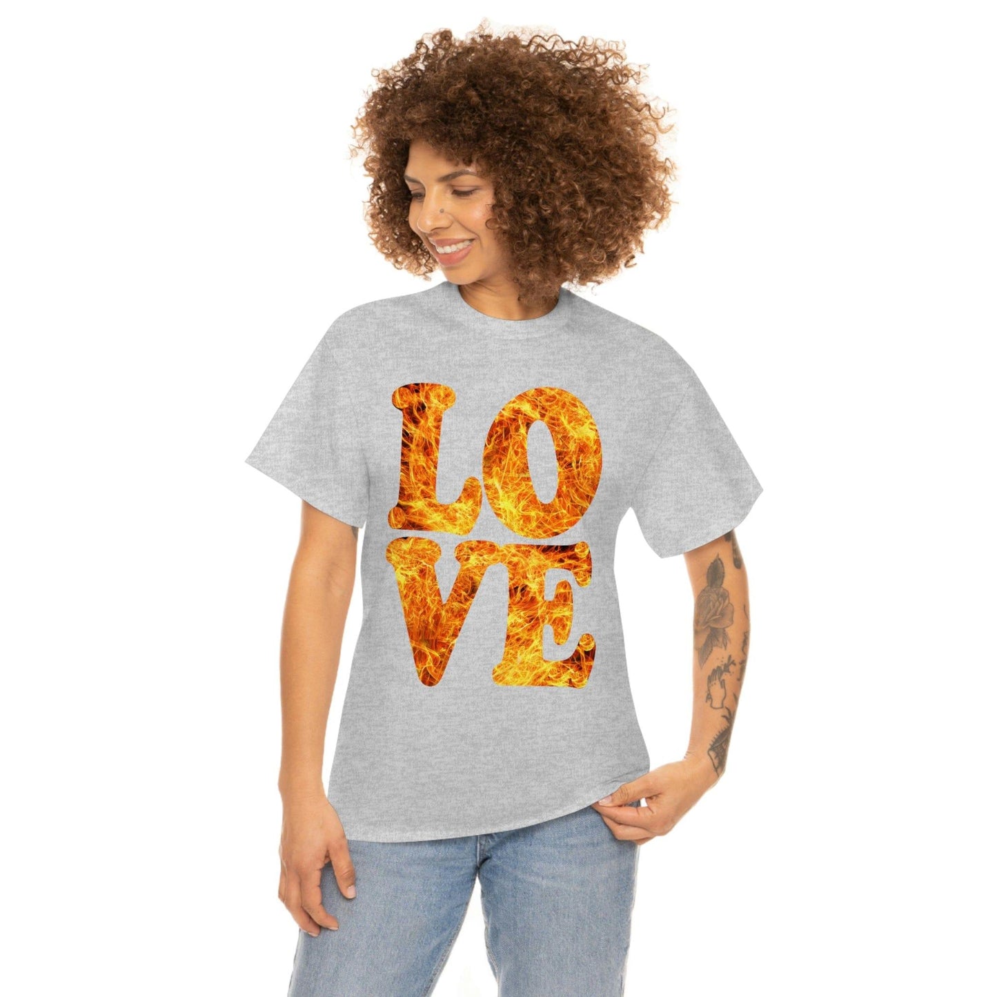love fire big Tee - Giftsmojo