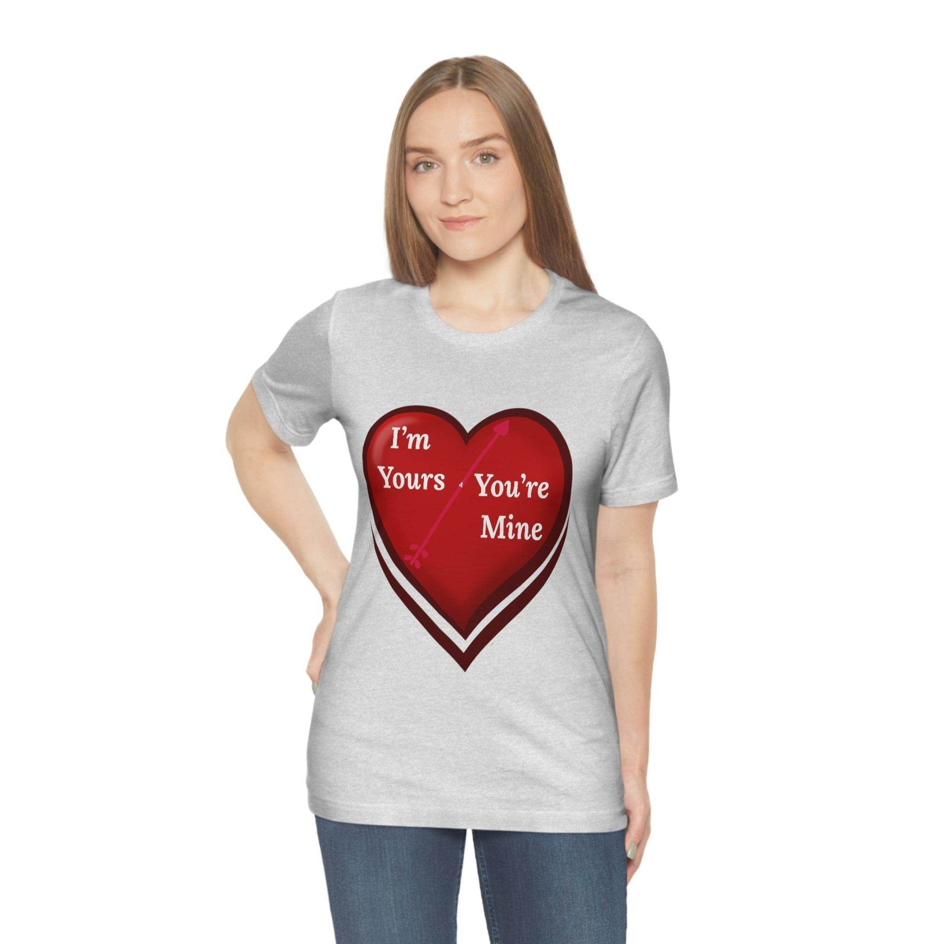 I'm Yours and You're Mine Heart Tee - Giftsmojo