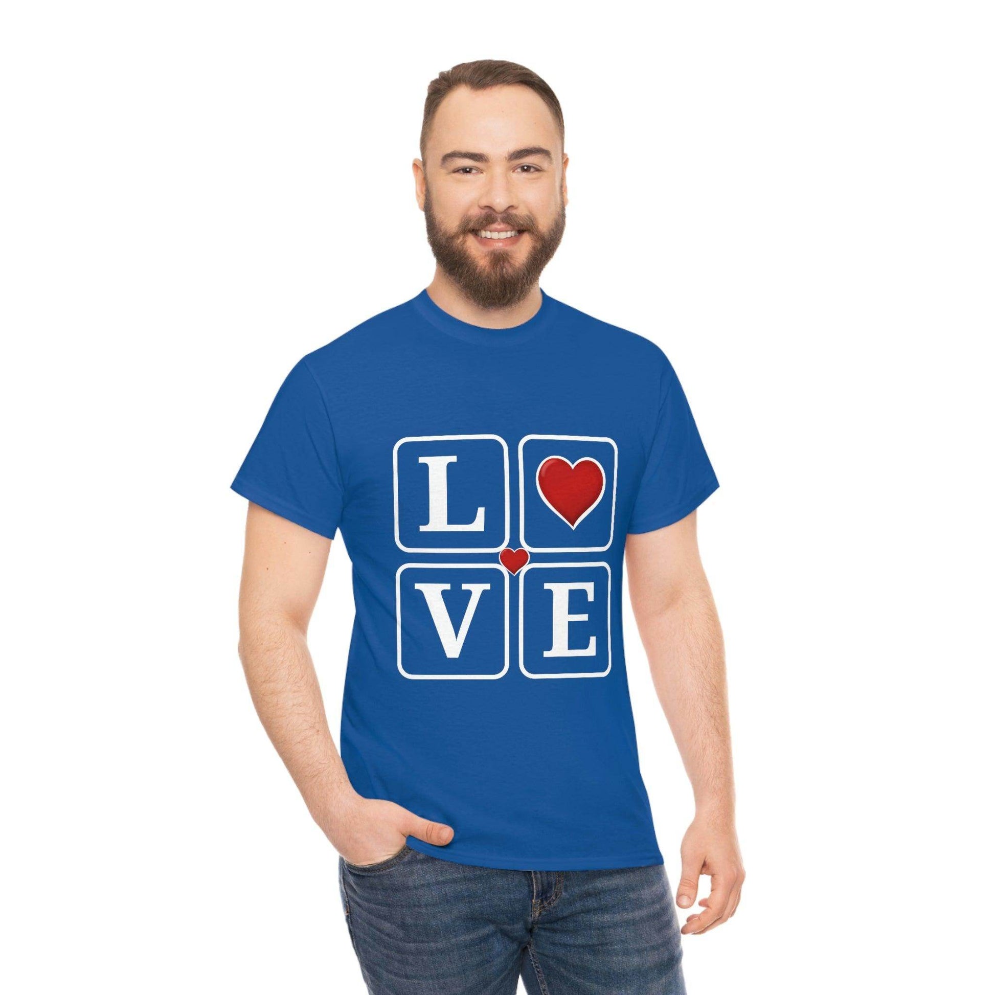Love square Hearts Shirt, Great Gift for Valentine's day, birthday, engagement, anniversary and many more - Giftsmojo
