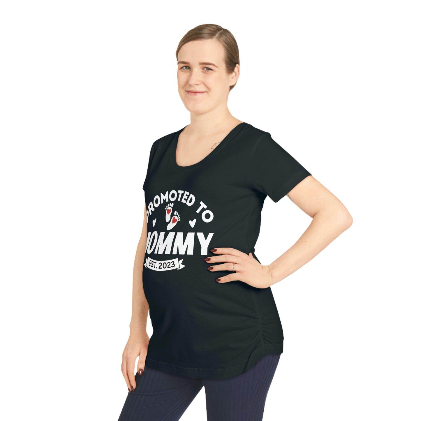 Promoted to Mommy shirt - New Mom tee - baby shower gift - Mom shirt -Women's Maternity Tee - Gift for new mom - mom to be gift - Giftsmojo