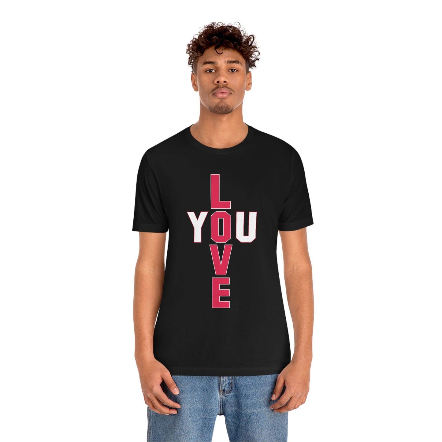 T-shape Love you Tee - Giftsmojo