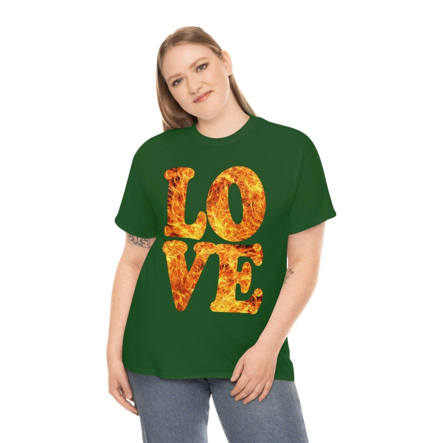 love fire big Tee - Giftsmojo