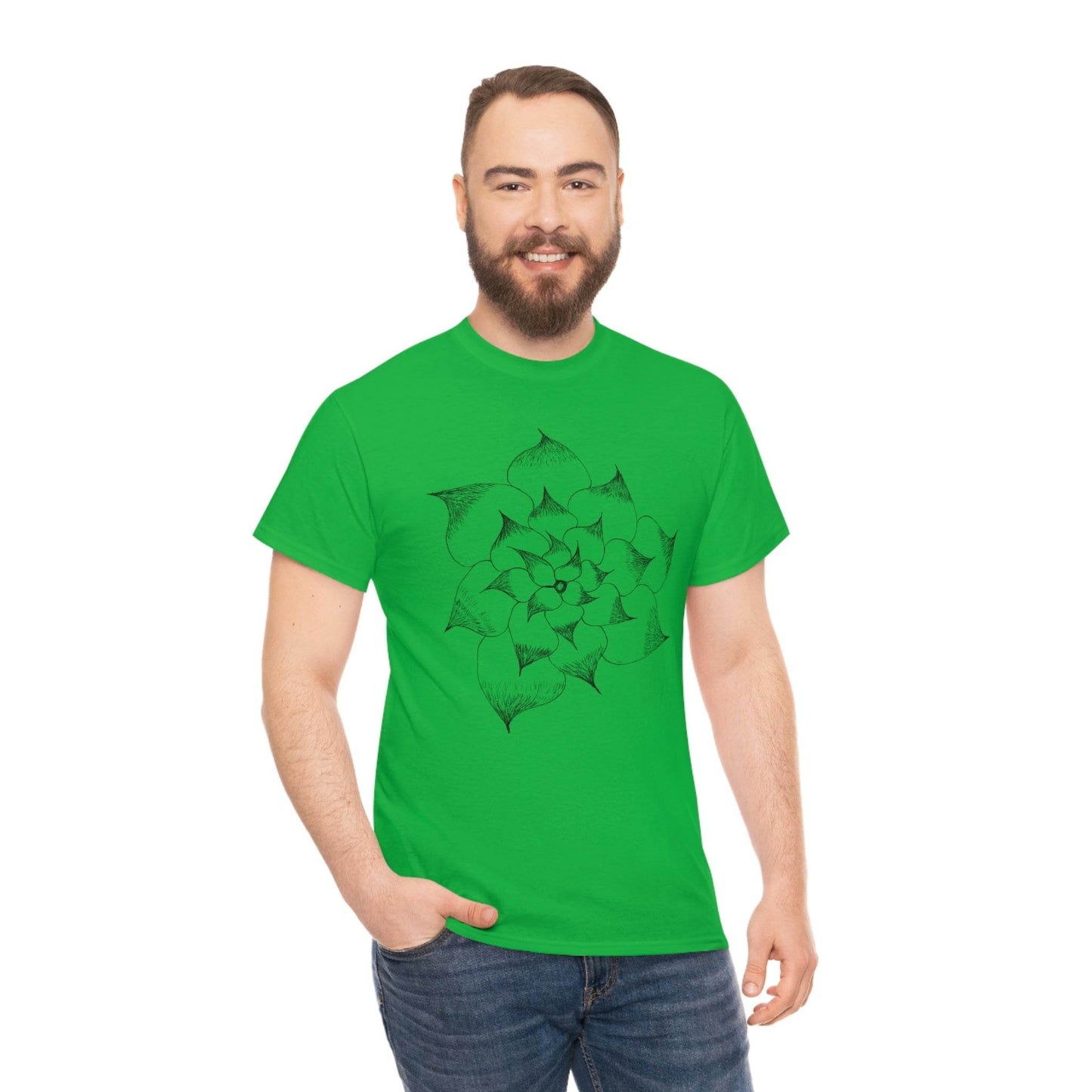 Flower Tee, custom designed tee, flower t-shirt, floral graphic tee - Giftsmojo