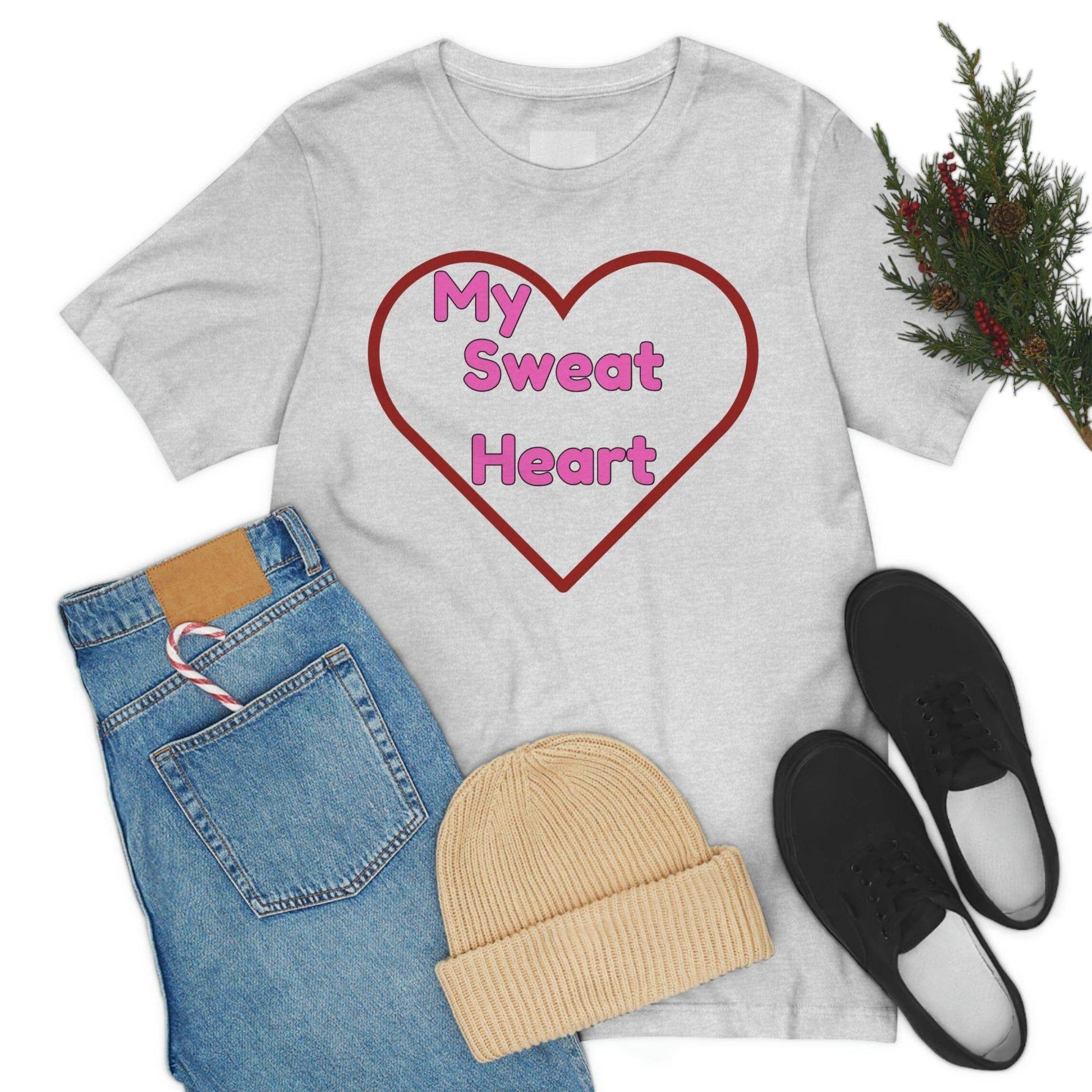 My Sweat Heart - Love shirt - Gift for wife - Gift for Husband - Gift for Girlfriend and Boyfriend - Giftsmojo