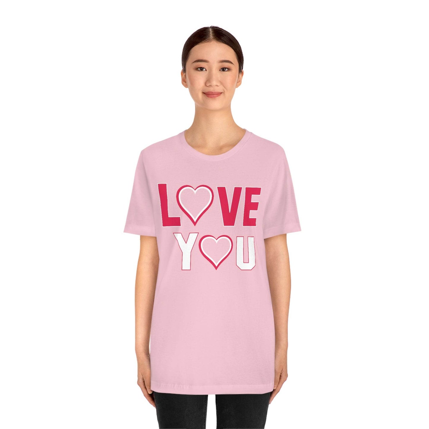love you heart Tee - Giftsmojo