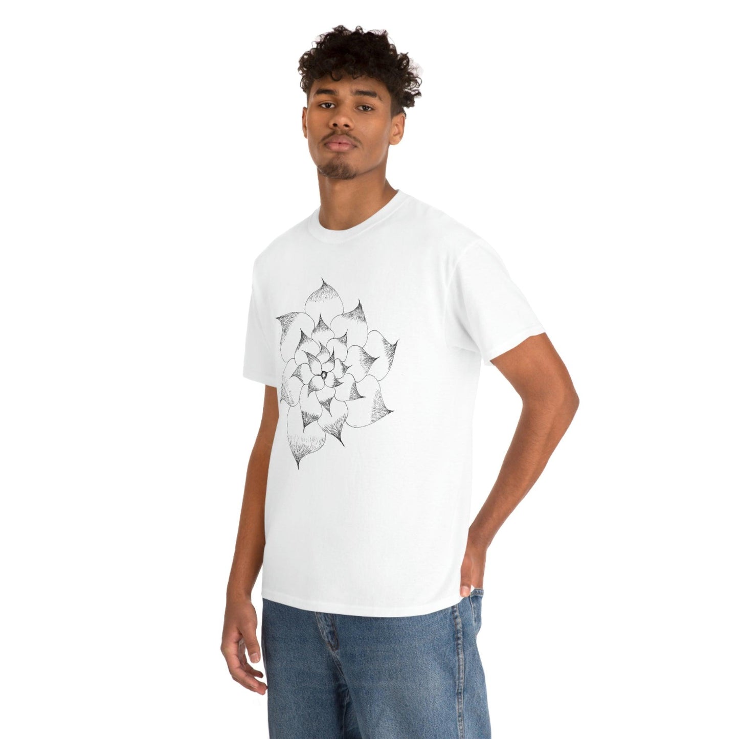 Flower Tee, custom designed tee, flower t-shirt, floral graphic tee - Giftsmojo